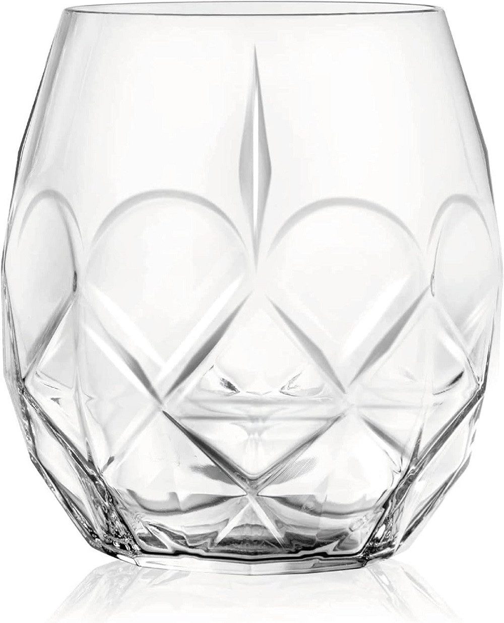 RCR Cocktailglas RCR Alkemist Becher Tumbler 380 ml 6er Set, Kristallglas