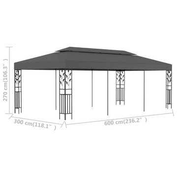 vidaXL Partyzelt Pavillon 3×6 m Anthrazit