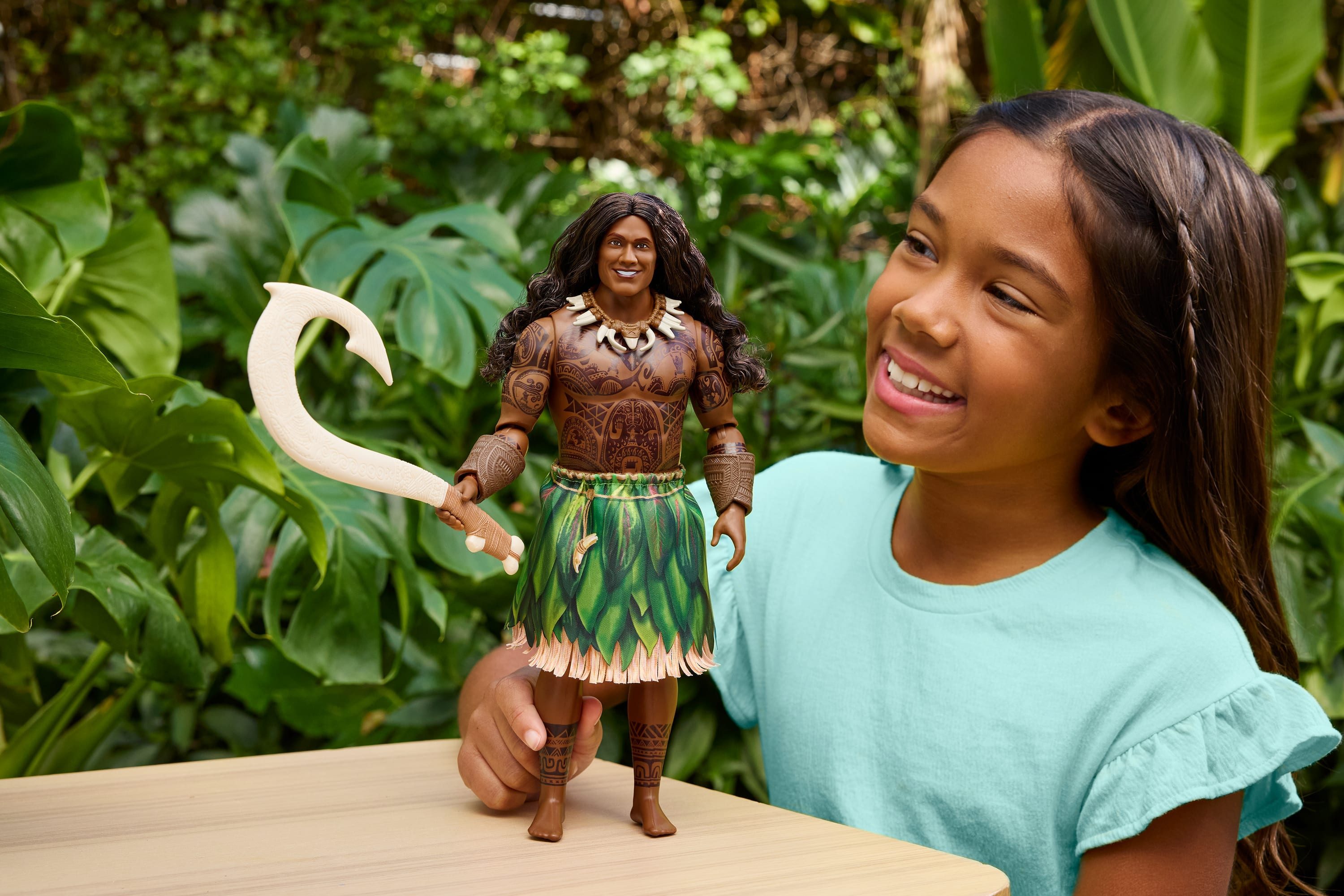 Mattel® Anziehpuppe Disney Vaiana, Maui-Puppe mit abnehmbarer Kleidung