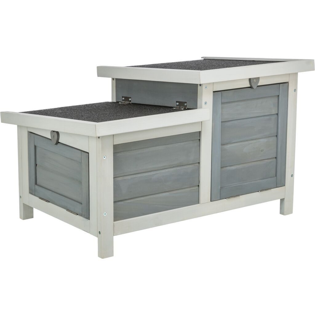 TRIXIE Kleintierstall Kleintierhaus - grau/weiß - 70 × 43 × 45 cm