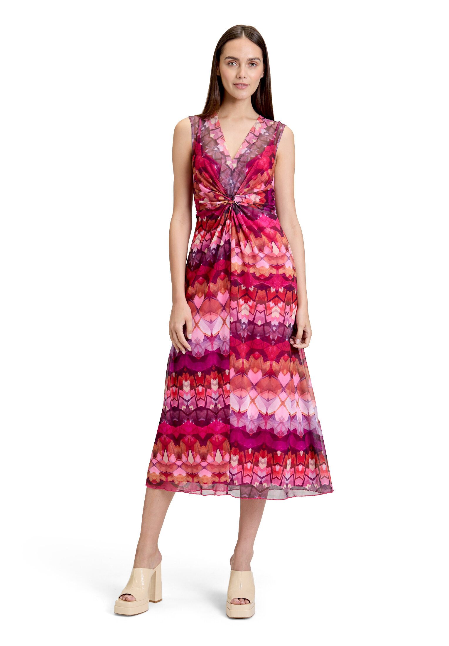 Cartoon Midikleid Damen ohne Arm