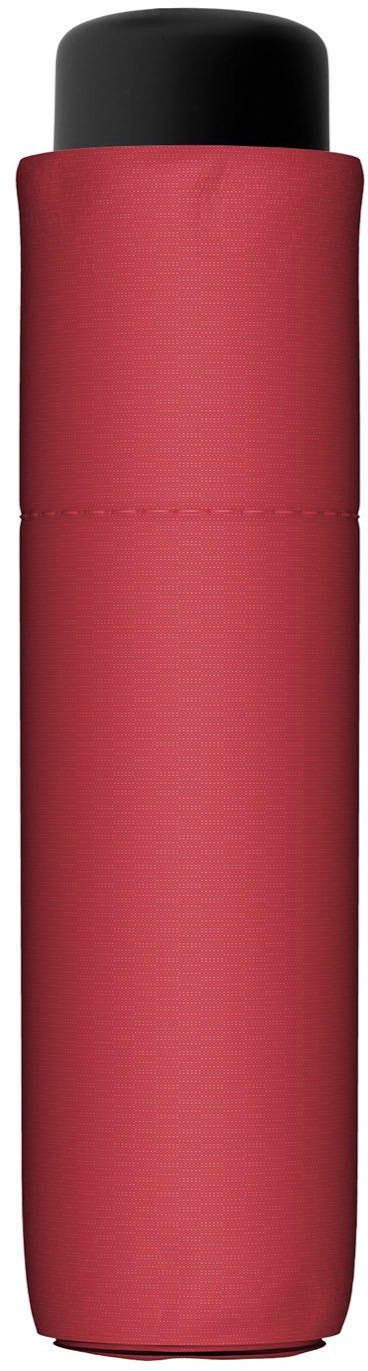 doppler® Taschenregenschirm Fiber uni, red Fun