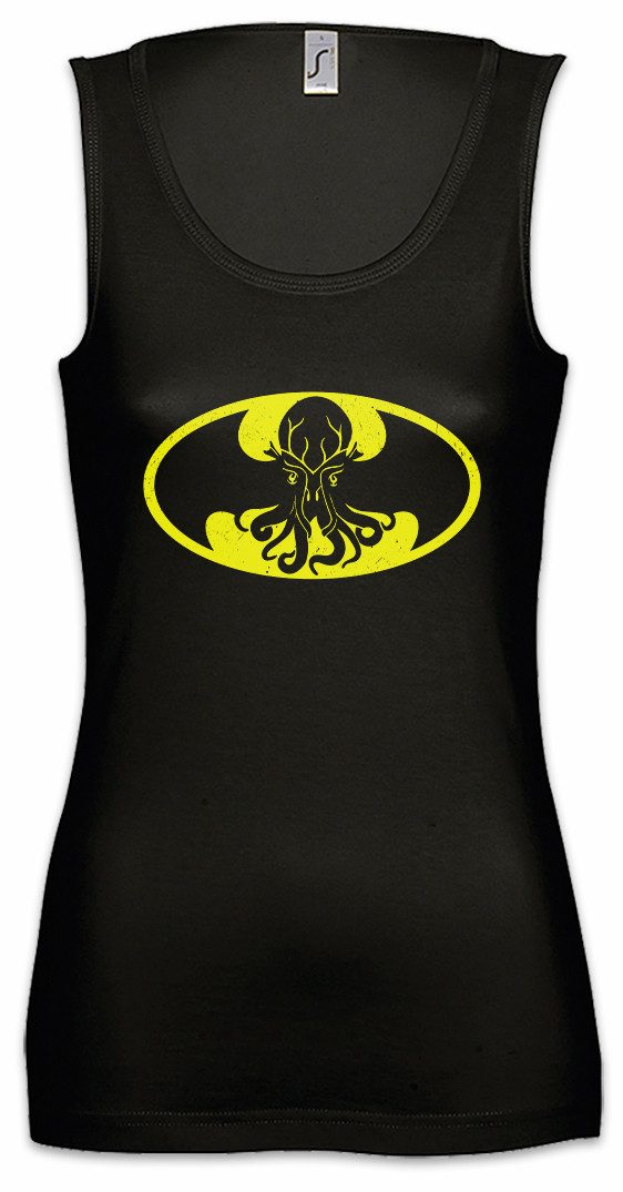 Tanktop Bathulhu II Ärmelloses Damen T-Shirt Lovecraft Bruce Miskatonic Batman