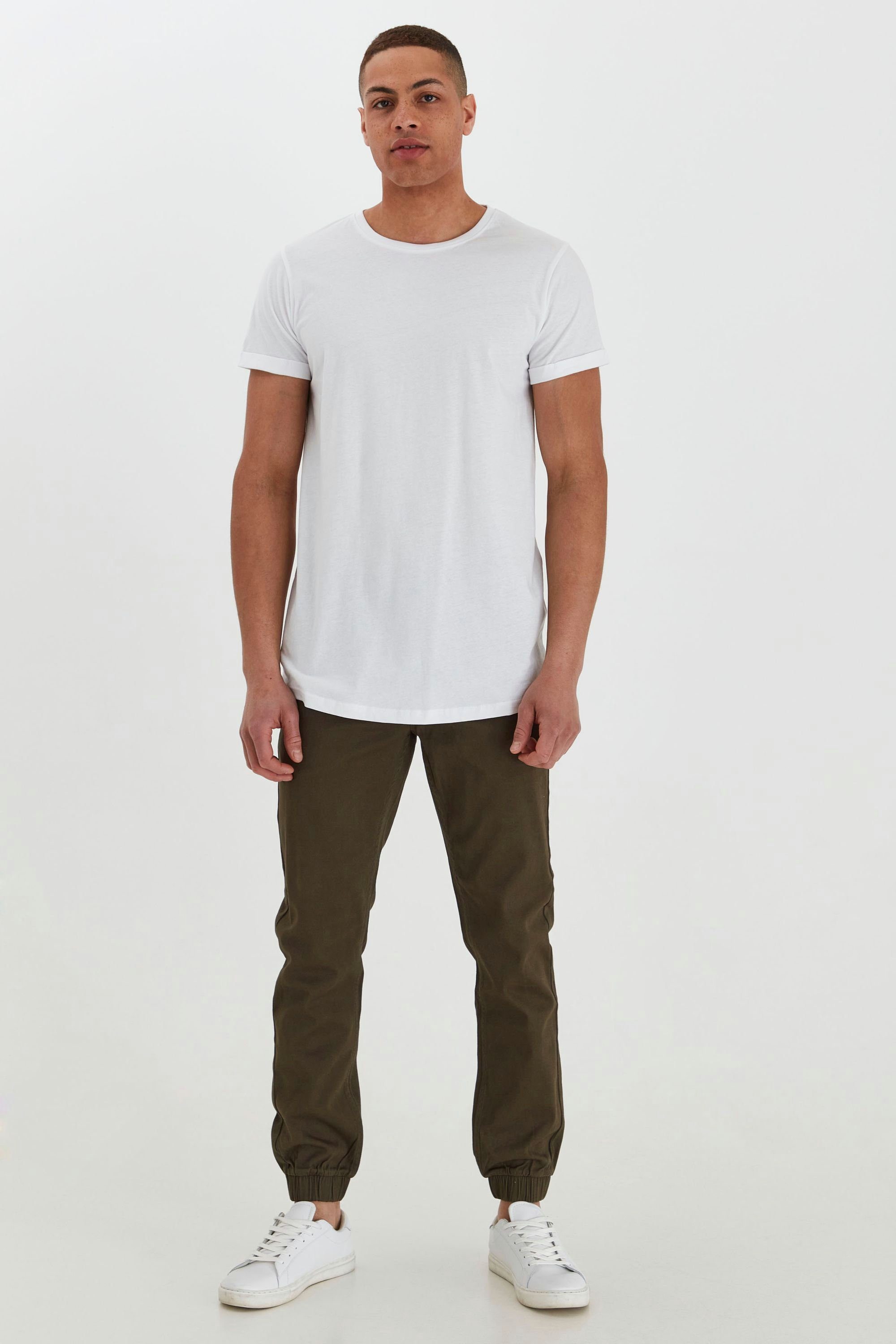 T-Shirt !Solid White SDLongo (0001) Longshirt
