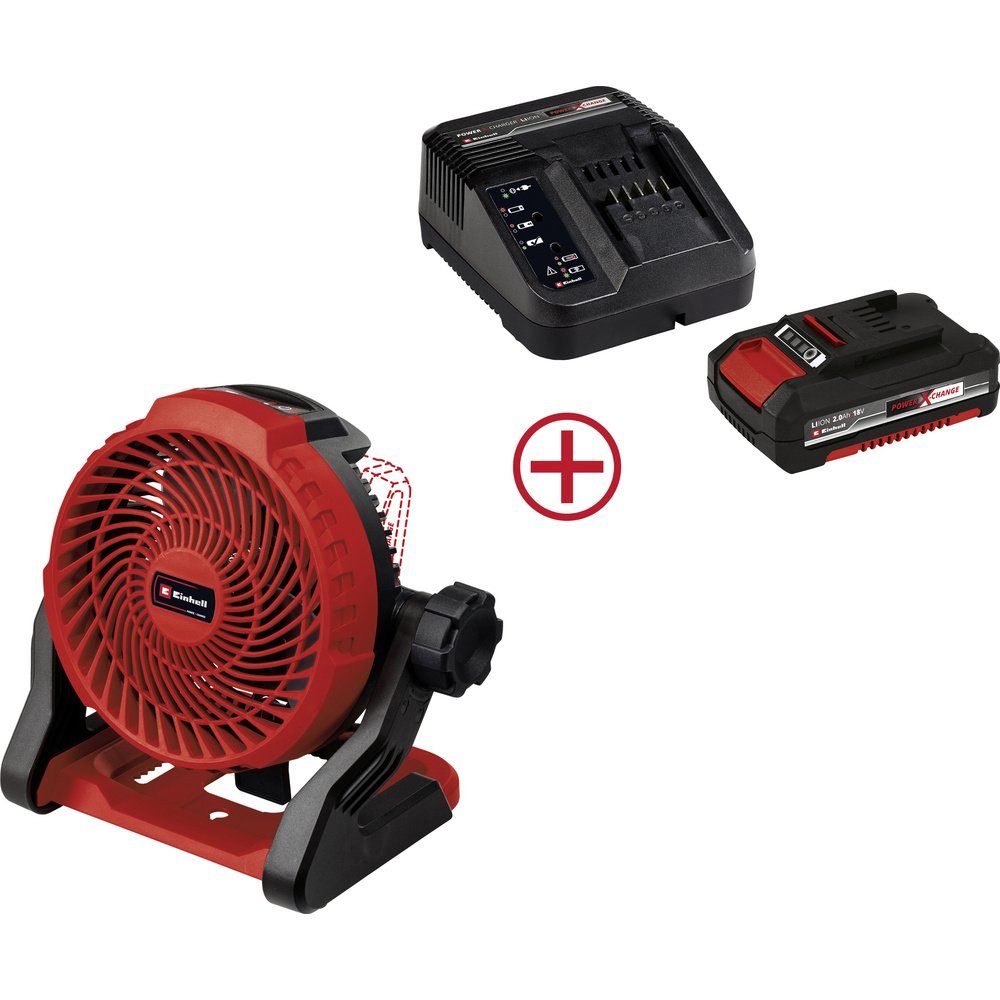 Einhell Bodenventilator Einhell GE-CF 18/2200 Li (1x 2,0Ah) Power X-Change  Akku-Ventilator (18.00 cm Durchmesser