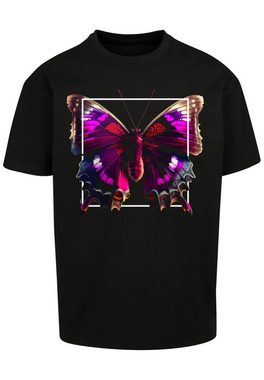 F4NT4STIC T-Shirt Pink Schmetterling OVERSIZE TEE Print