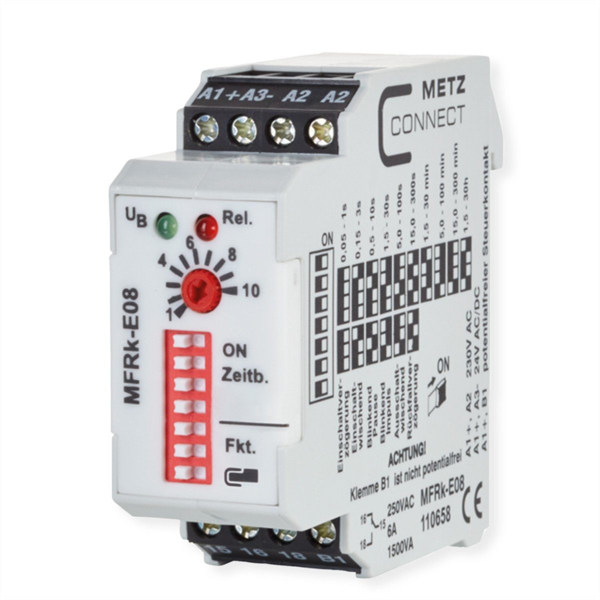 MFRk-E08 230 V AC, 24 V AC/DC Zeitrelais Netzwerk-Switch