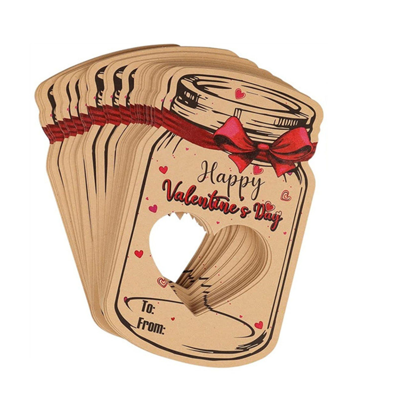 Blusmart Weihnachtskarte 24er-Pack Happy Valentines Day-Karten, Klassenzimmer
