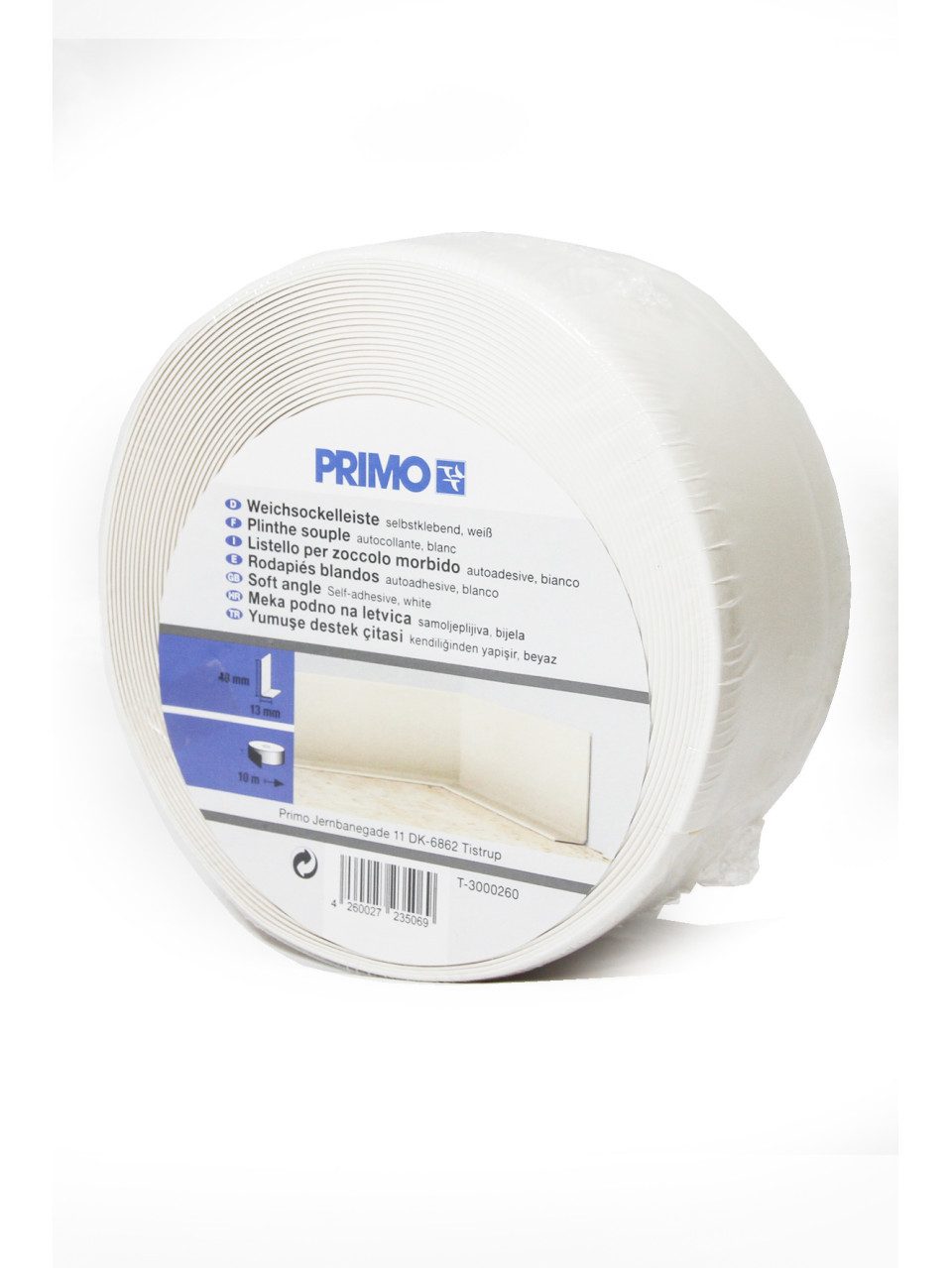 Primo Sockelleiste Primo Knickwinkel 1 m 48 x 13mm weiß selbstklebend