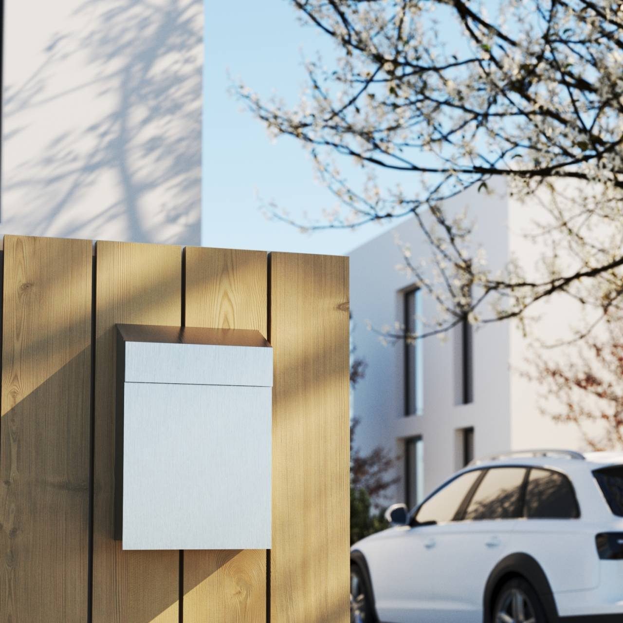 Bravios Briefkasten Briefkasten Baby Box Weiß