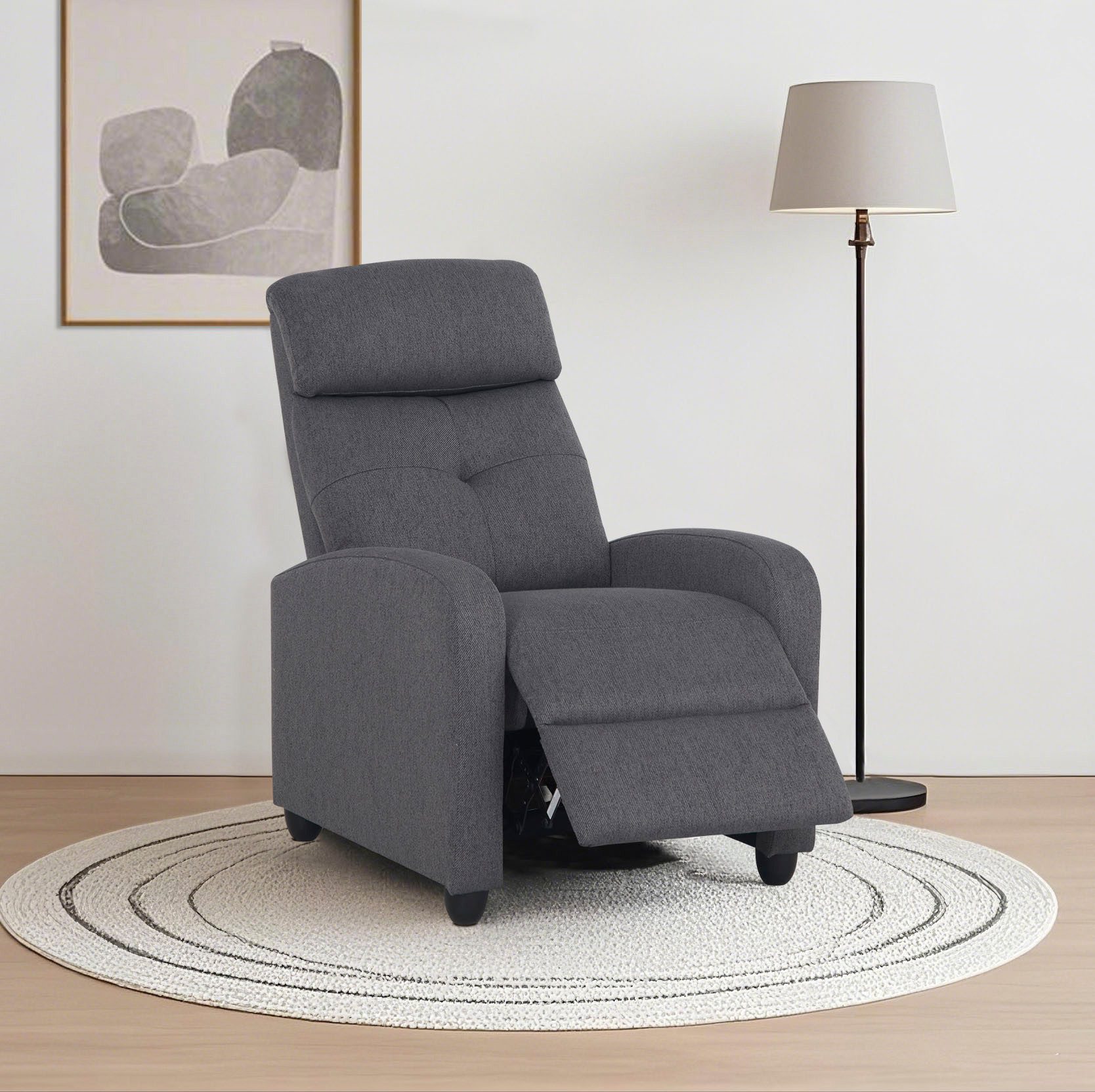Home affaire Relaxsessel VESOUL, TV-Sessel, Ruhesessel mit Schlaffunktion, Webstoff, Loungesessel mit manueller Relax- und Liegefunktion (105°-135)