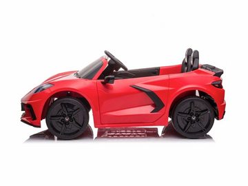 Elektro-Kinderauto Corvette 12v, 2-Sitzer, zwei Motoren+LED+Audio rot