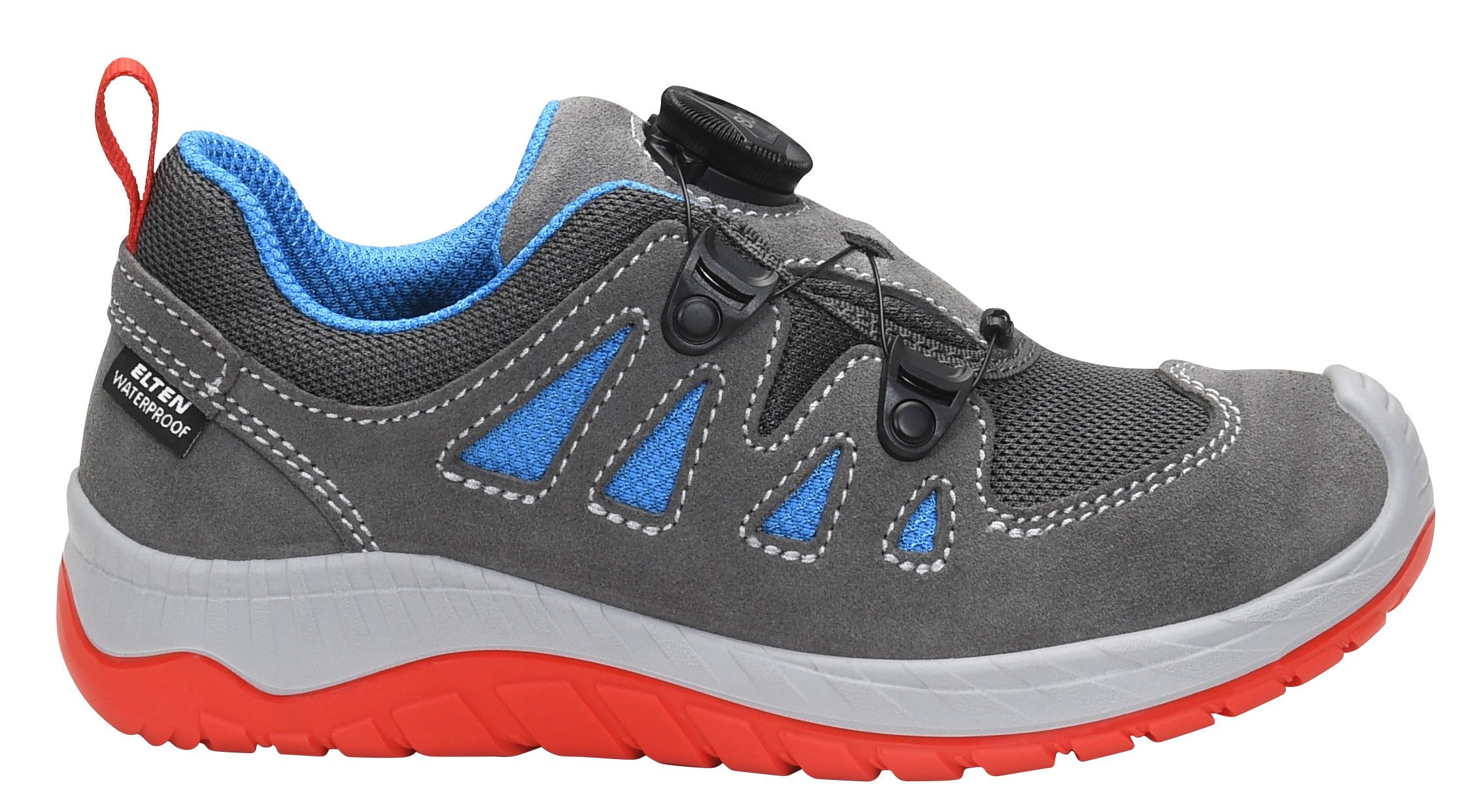 ELTEN MADDOX Kids BOA® grey-red Low Sicherheitsschuh (Schuhkarton, Paar)