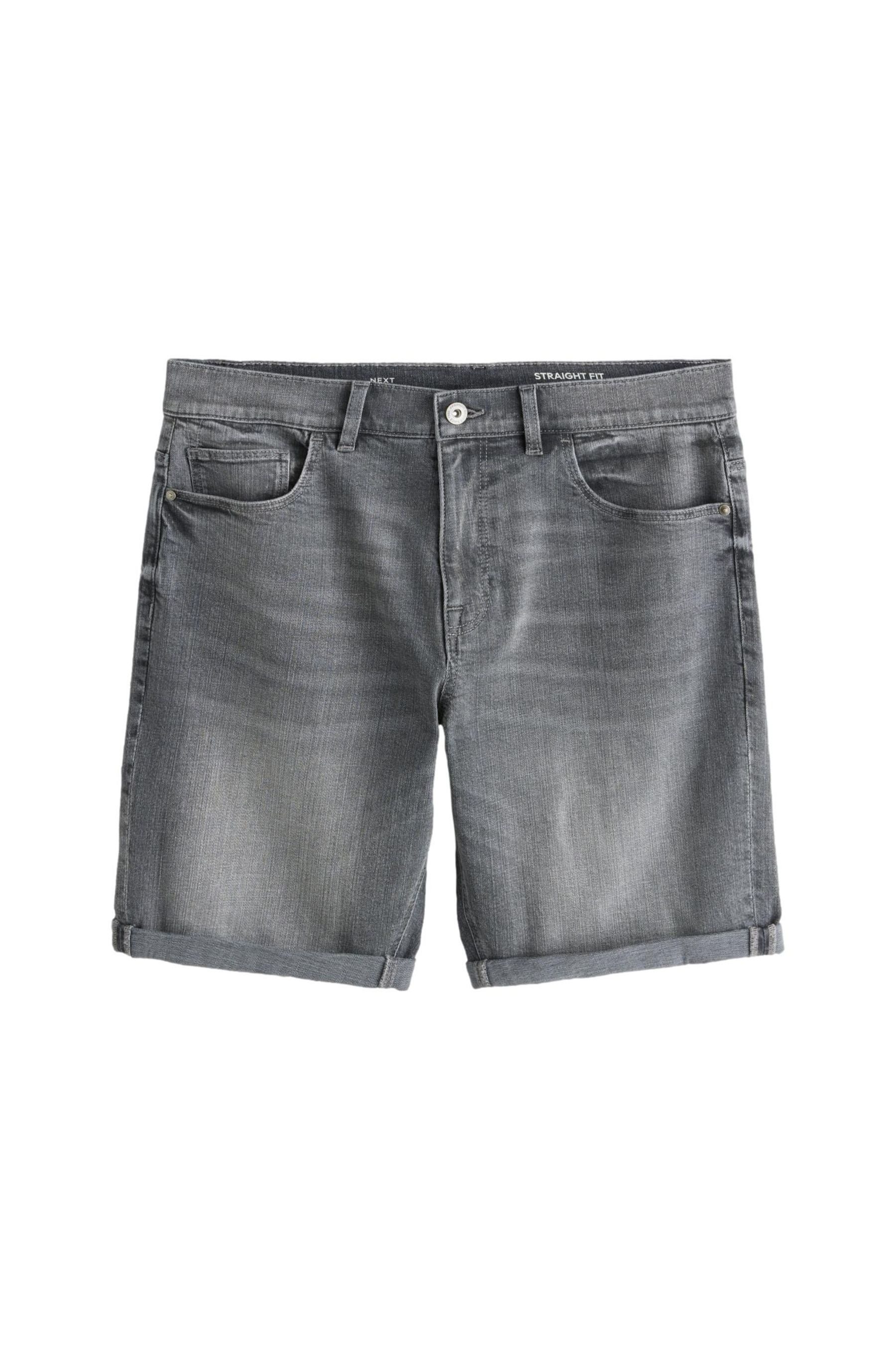 Jeansshorts Straight Fit Denim-Shorts mit Stretch