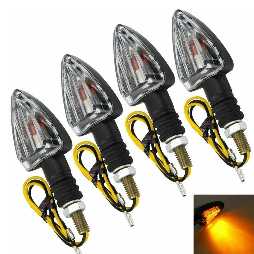 Lumitecs Blinker Blinker Set Motorrad RP2 E-Prüfzeichen 4 Stück klar sw
