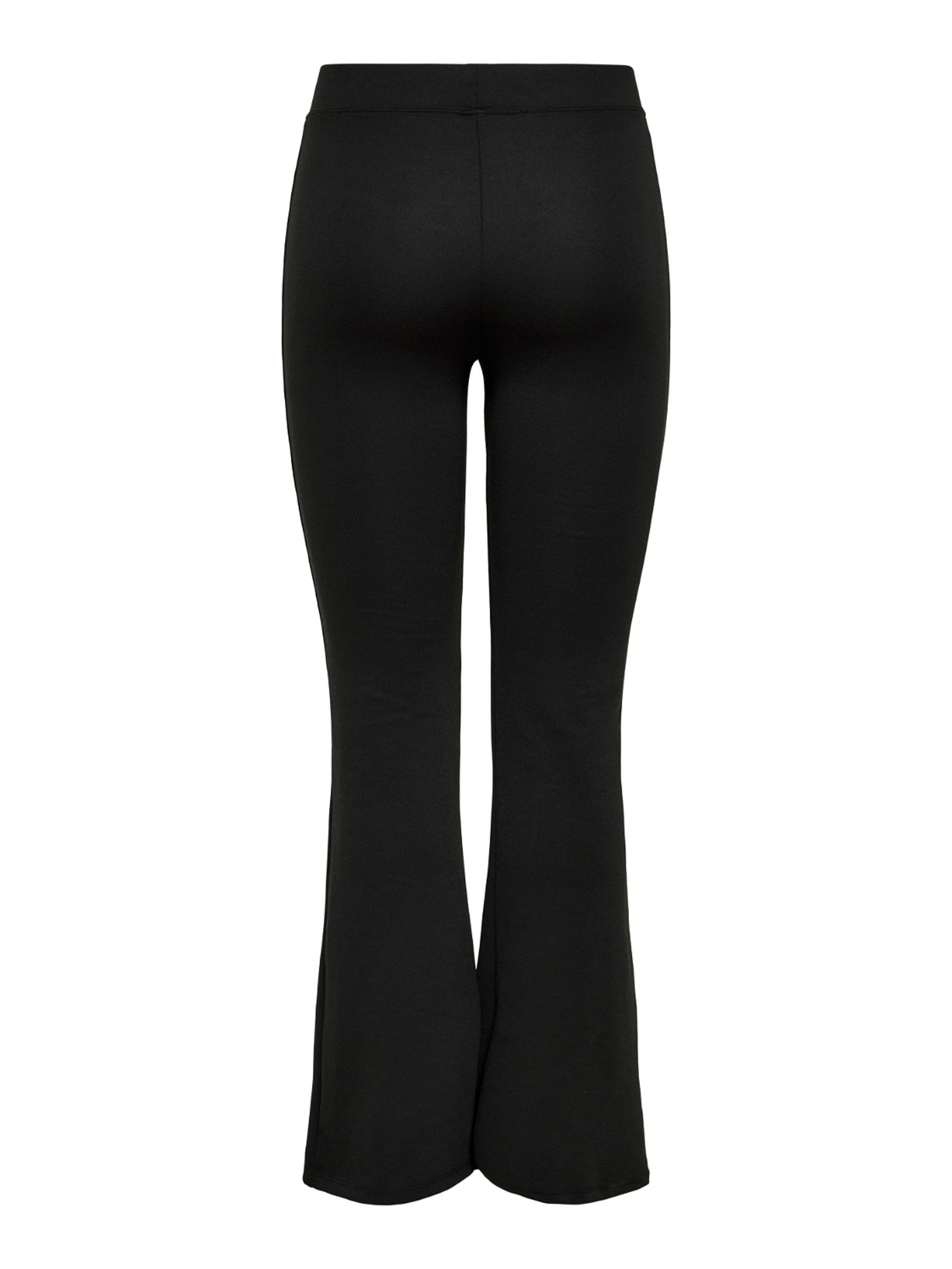 ONLY Jerseyhose ONLFEVER – Jerseyhose mit Stretch und ausgestelltem Bein skinny fit, casual, Jersey, Polyester, ohne Ausschnitt