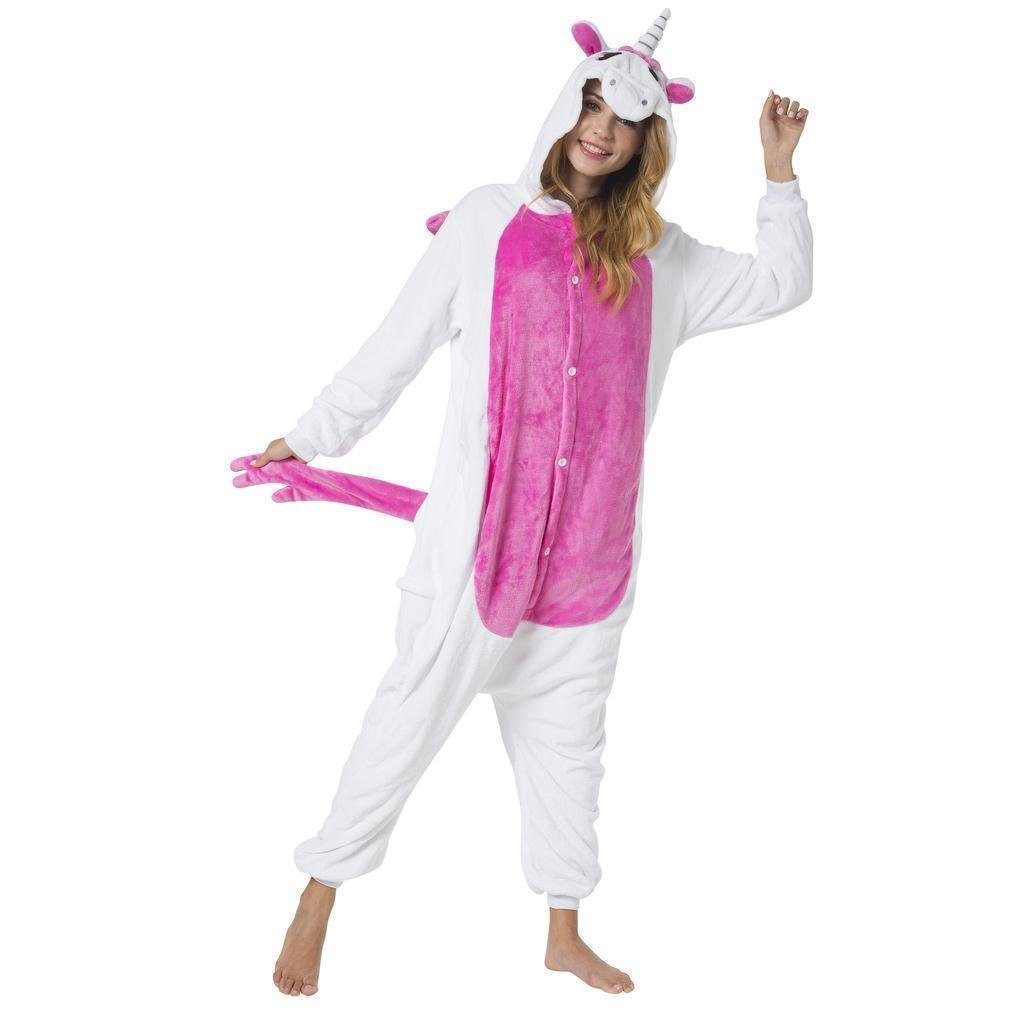 Partyanzug Einhörner Jumpsuit Onesie Erwachsenen Kostüm S-XL