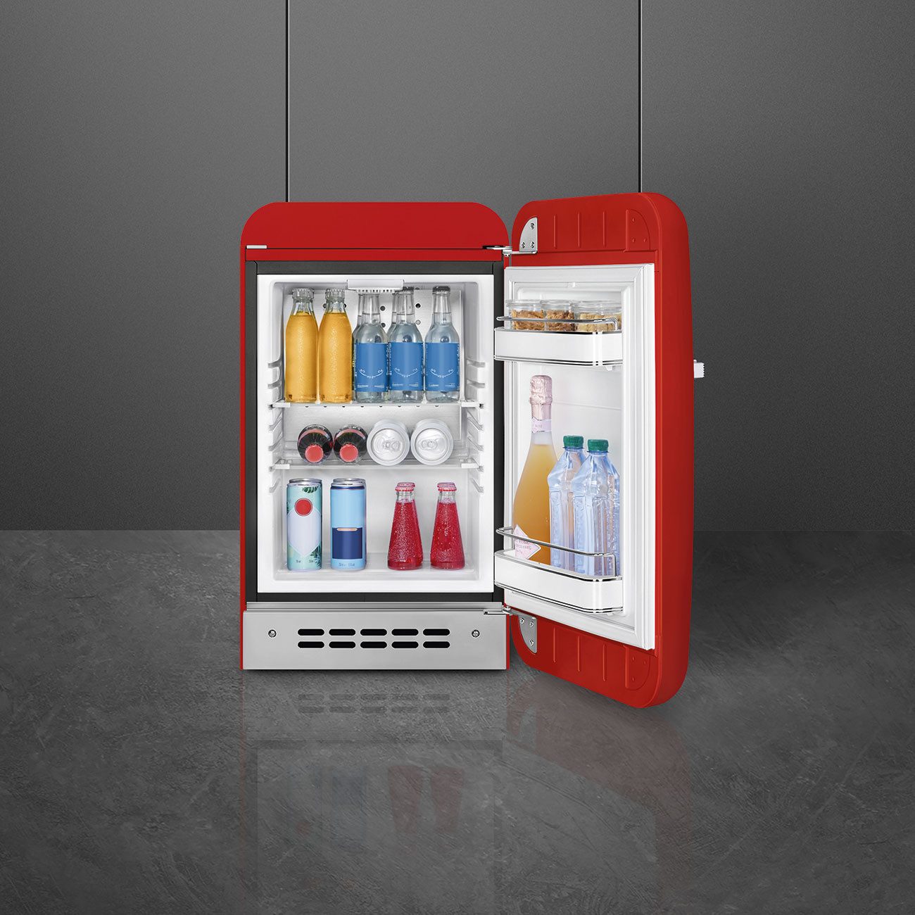 Smeg Kühlschrank FAB5RRD6, 74.0 cm hoch, 40.4 cm breit, Retro-Design