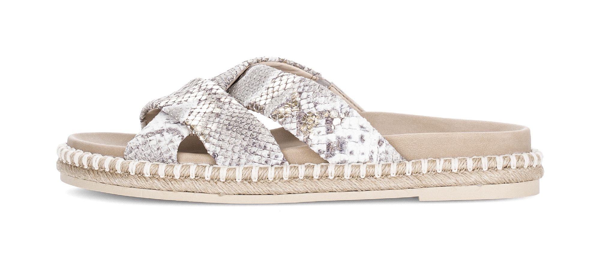 Gabor Pantolette Plateau, Sommerschuh, Schlupfschuh in modischer Optik