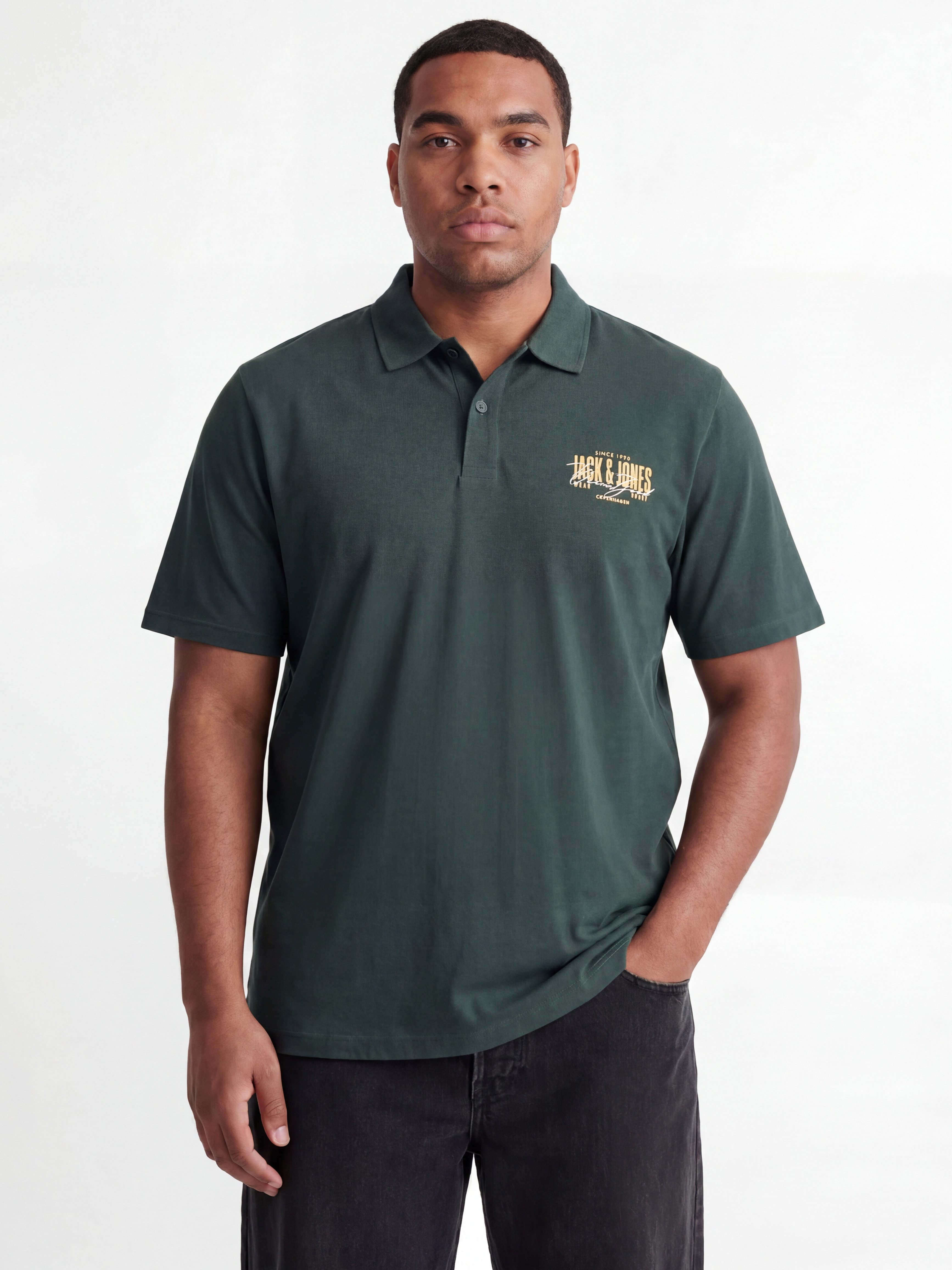 Jack & Jones PlusSize Poloshirt JJAERO POLO SS PLS Baumwolle, regular fit – Bild 2 von 5
