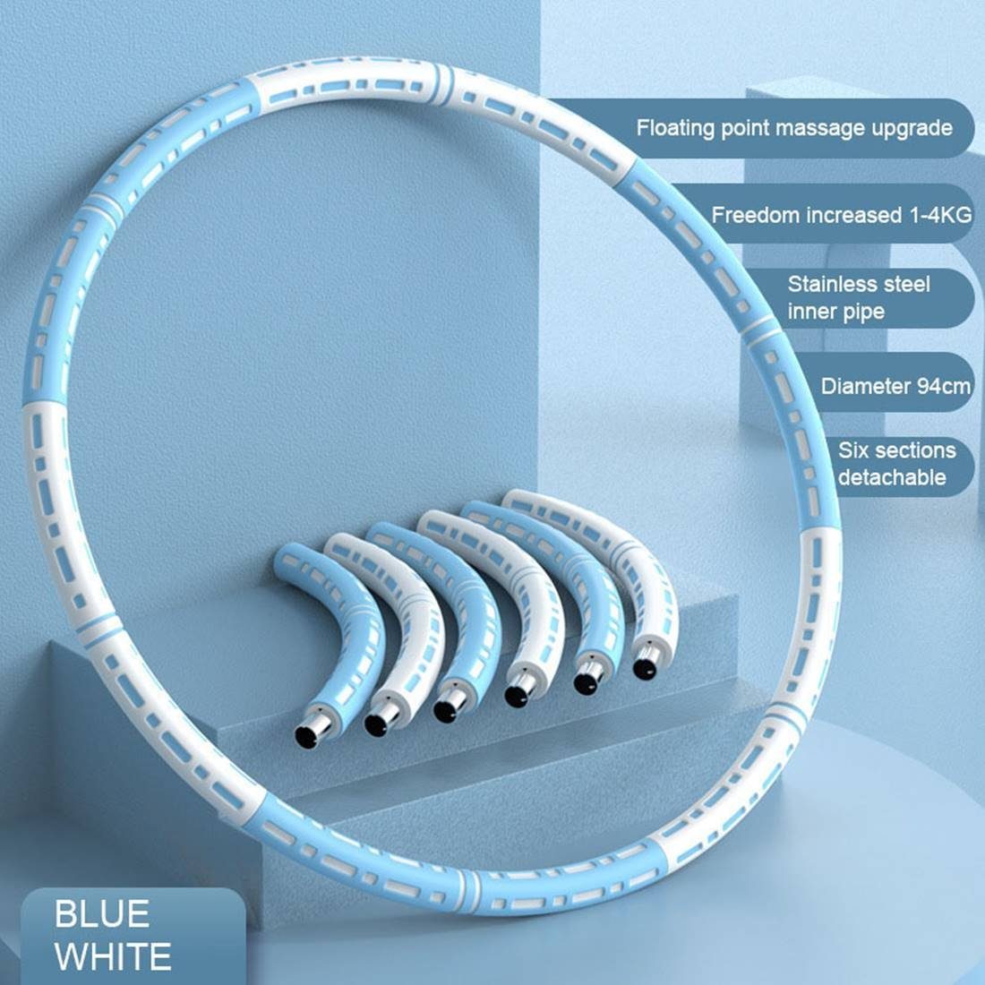Schaumstoffmantel Hula-Hoop-Reifen mit für Erwachsene Edelstahlkern Fitness SHG