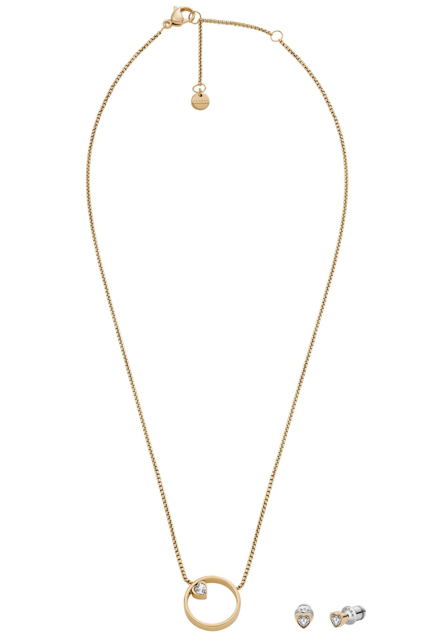 Skagen Ohrring und Ketten Set X BUP GLIT...