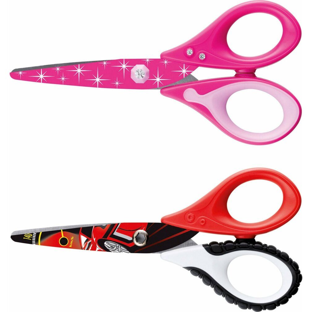 MAPED Papierscheren 470010 - Craft Scissors Tatoo, 13 Cm, Printed Blades, Rounded Tip