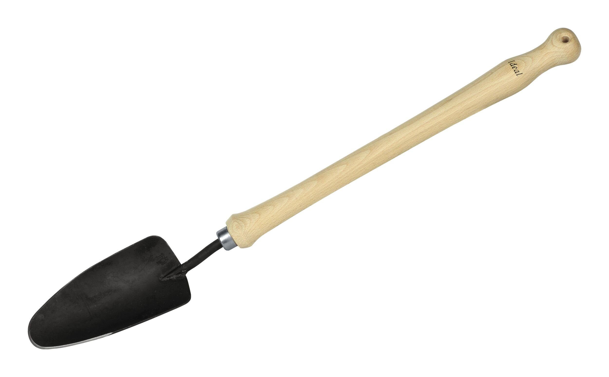 IDEALSPATEN Pflanzkelle, Handschaufel breit Buchenstiel 40 cm
