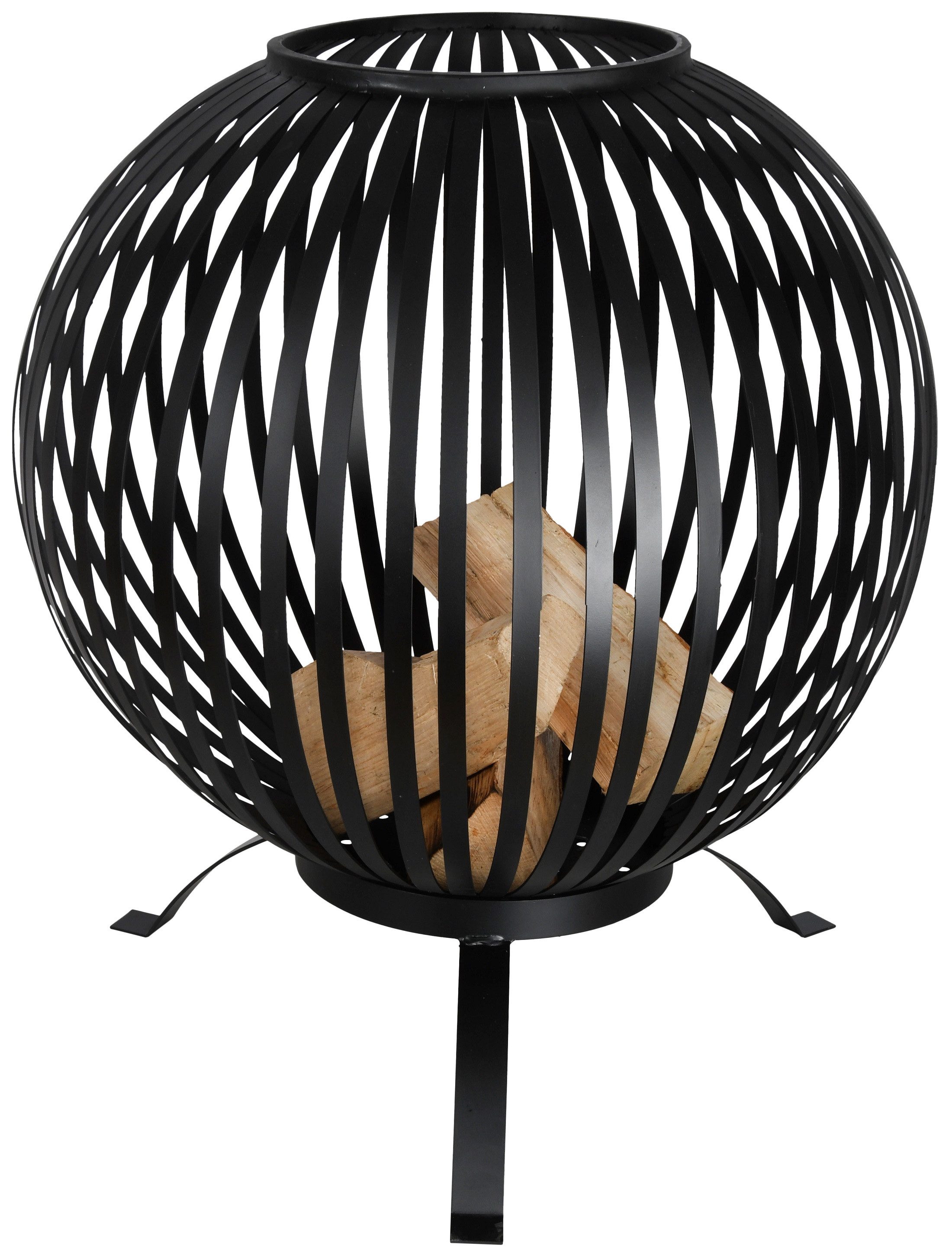 degawo Feuerschale Feuerkugel Garten Feuerball Stahl Rostoptik Terrasse Deko Outdoor groß, (Feuerball)