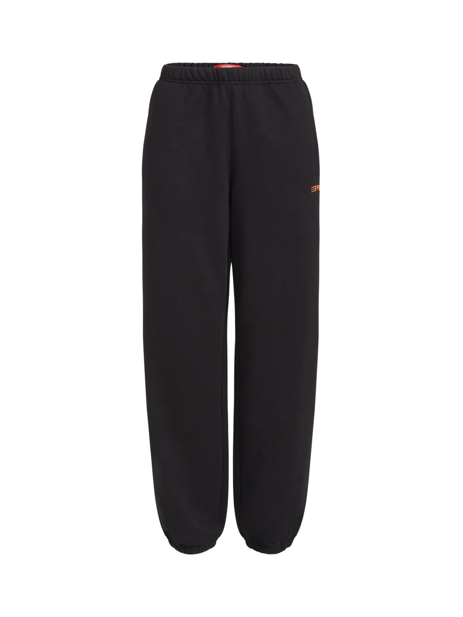 Esprit Jogginghose aus Baumwollfleece Logo-Sweatpants BLACK