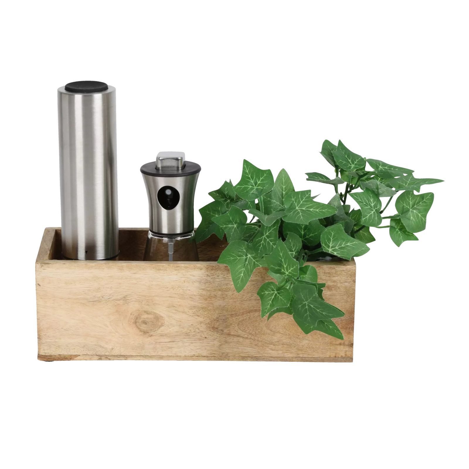 BURI Aufbewahrungsbox Aufbewahrungsbox aus Mangoholz Holzkiste Organizer Holzbox Sammelbox