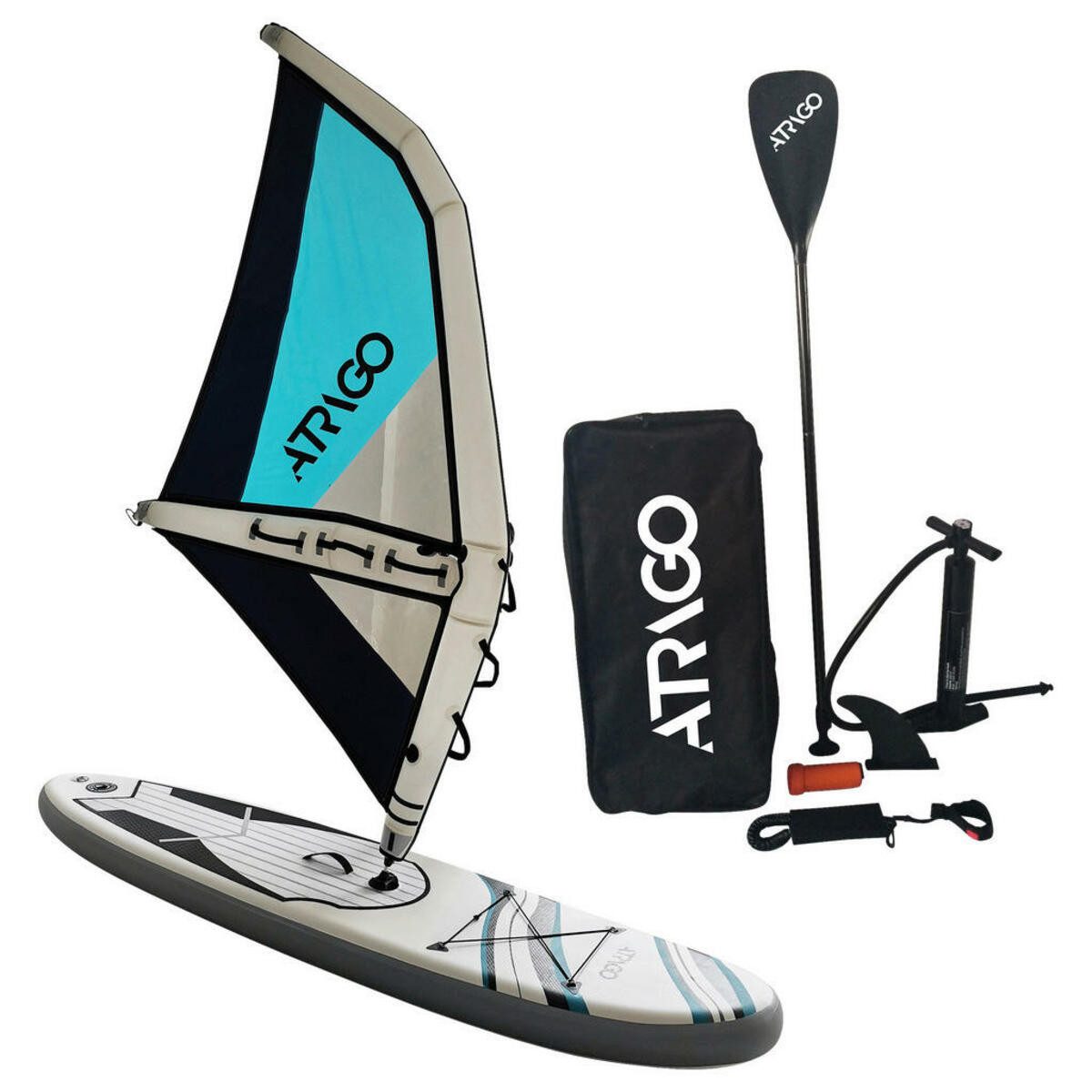 Windsurfboard WindSUP Stand Up Paddle I-SUP 290 Surfboard Aufblasbares SUP Board Set