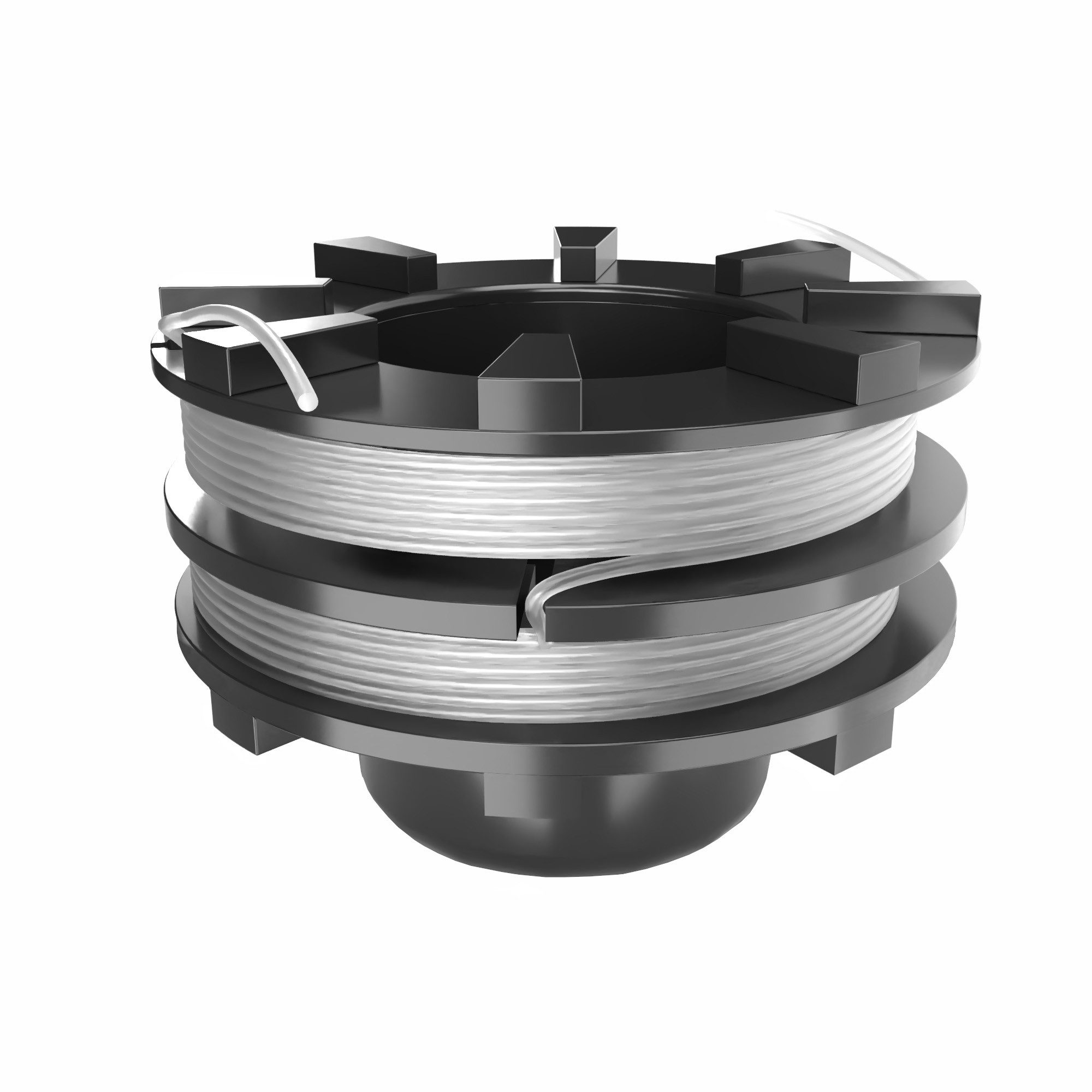 Grizzly Tools Fadenspule Doppelfadenspule für Einhell GP-BC/430 Li BL IKRA IES 1000 C, 6 m Fadenlänge, (1-St), Arbeitsdurchmesser 43 cm – Bild 4 von 5