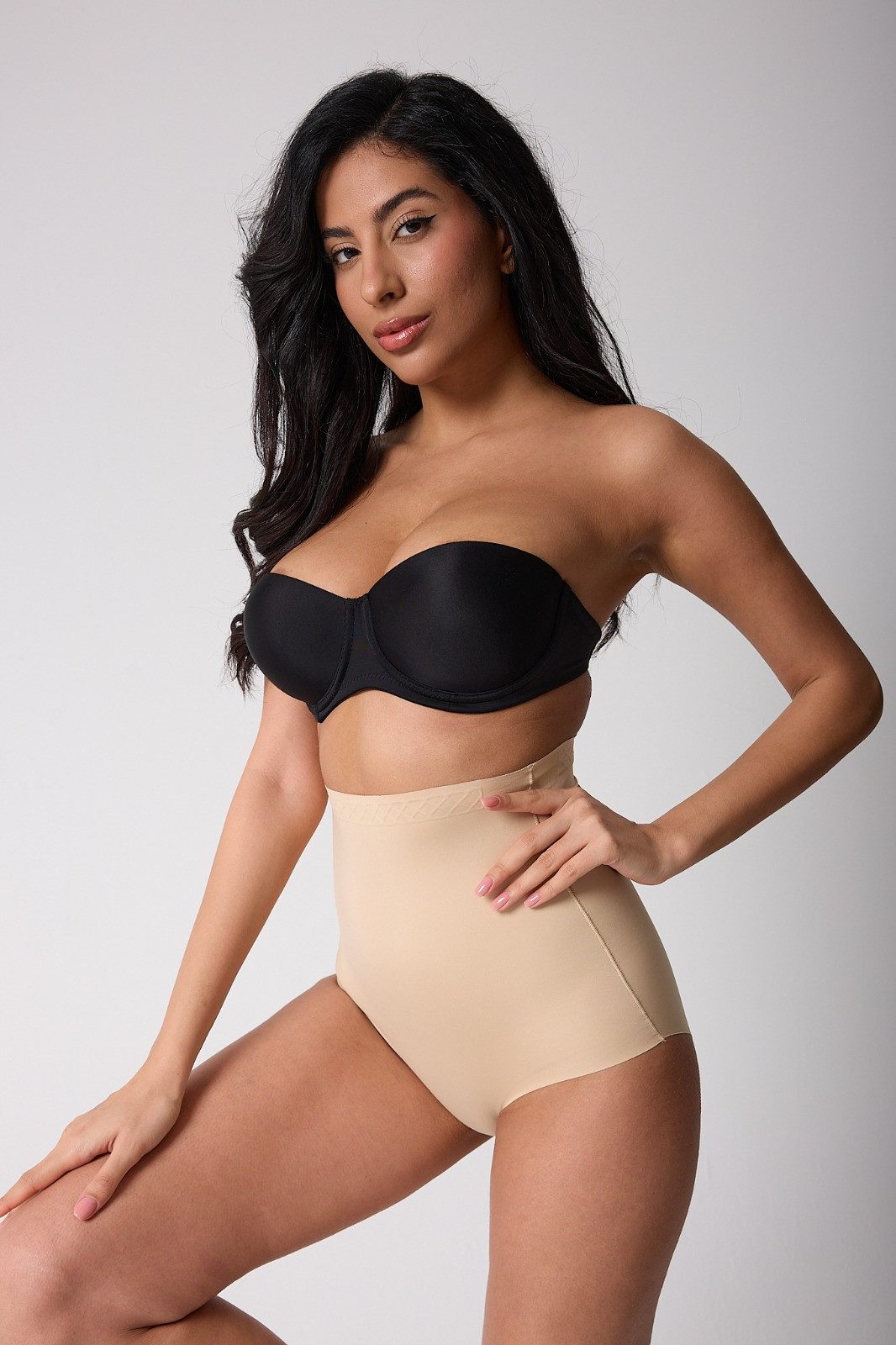 Taillenslip Damen Shaping Slip High Waist nahtlos mit Anti-Rutsch Bund