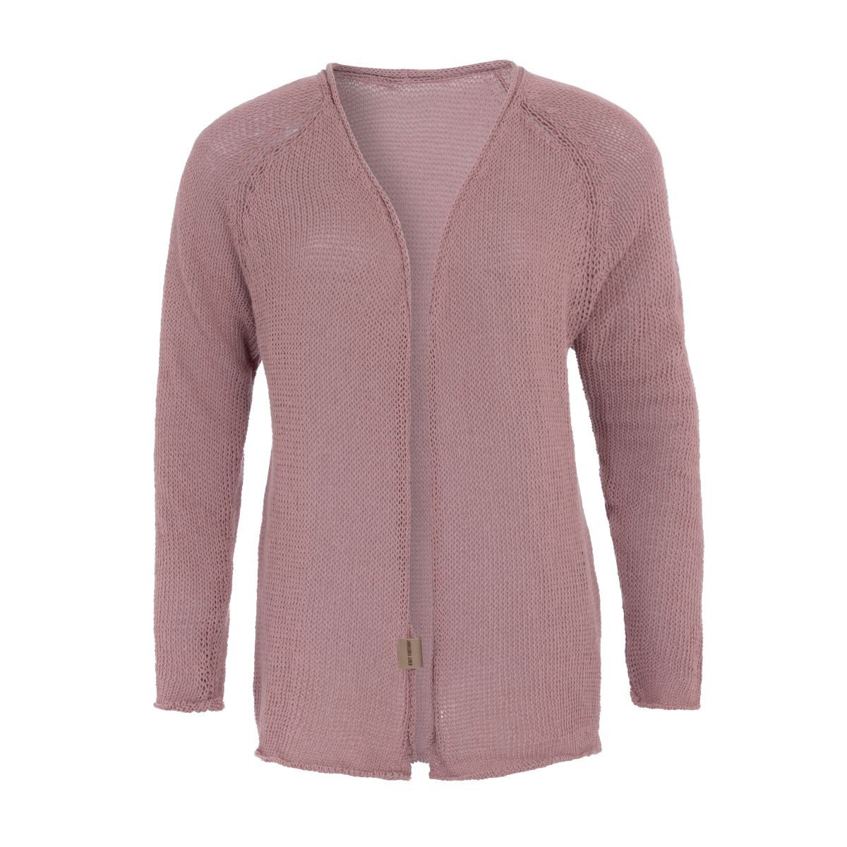Knit Factory Strickjacke Jasmin Kurze Strickjacke Alt Rosa 36/38 (1-tlg) Jacke Strickjacke warme Jacke
