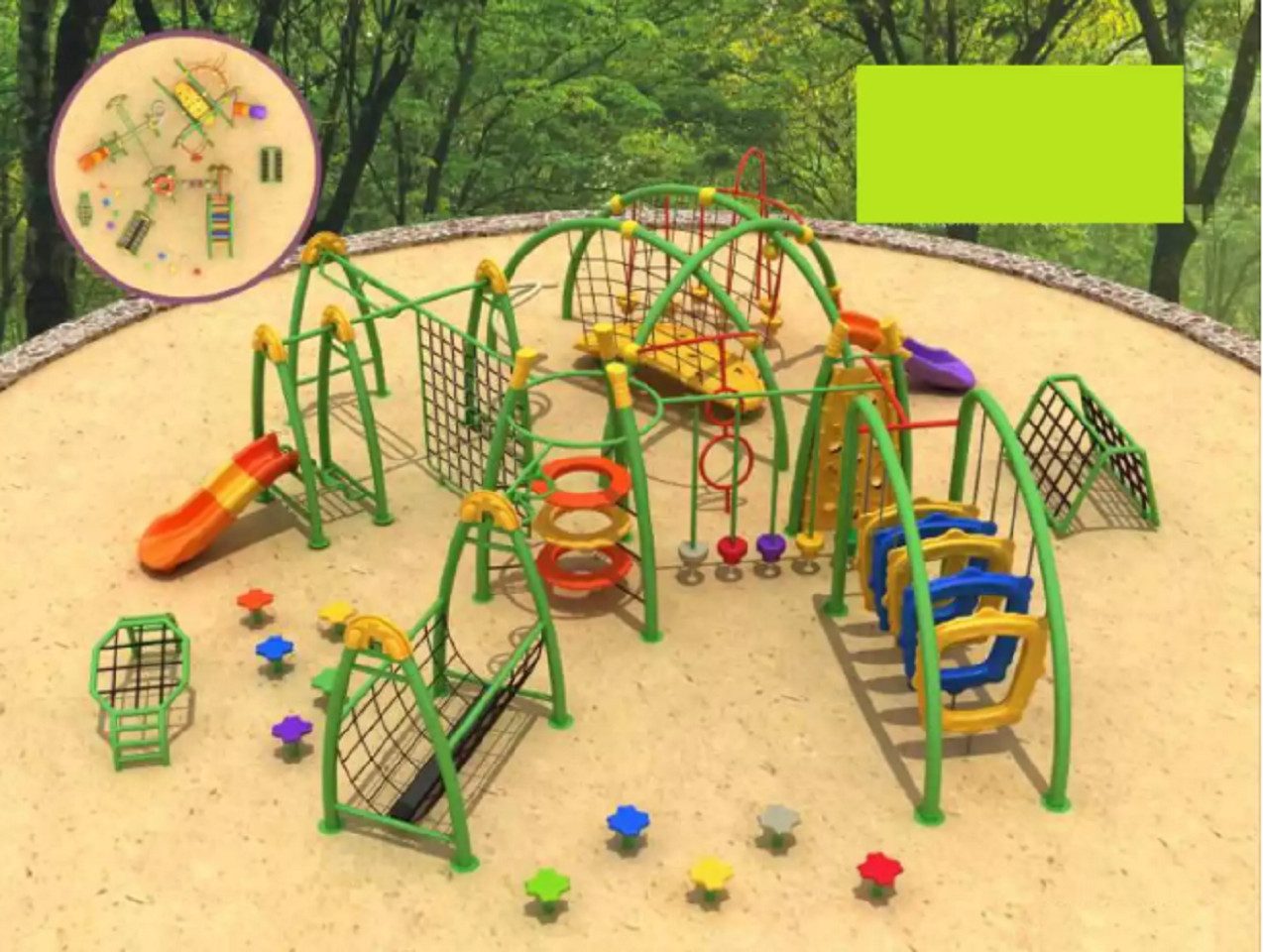 Xlmoebel Klettergerüst Kletterturm aus Kunststoff mit Rutsche und Kletterelementen, (1-St., Spielplatz), Hergestellt in Europa