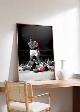 JUSTGOODMOOD Poster Premium ® Muhammad Ali · Boxer · ohne Rahmen