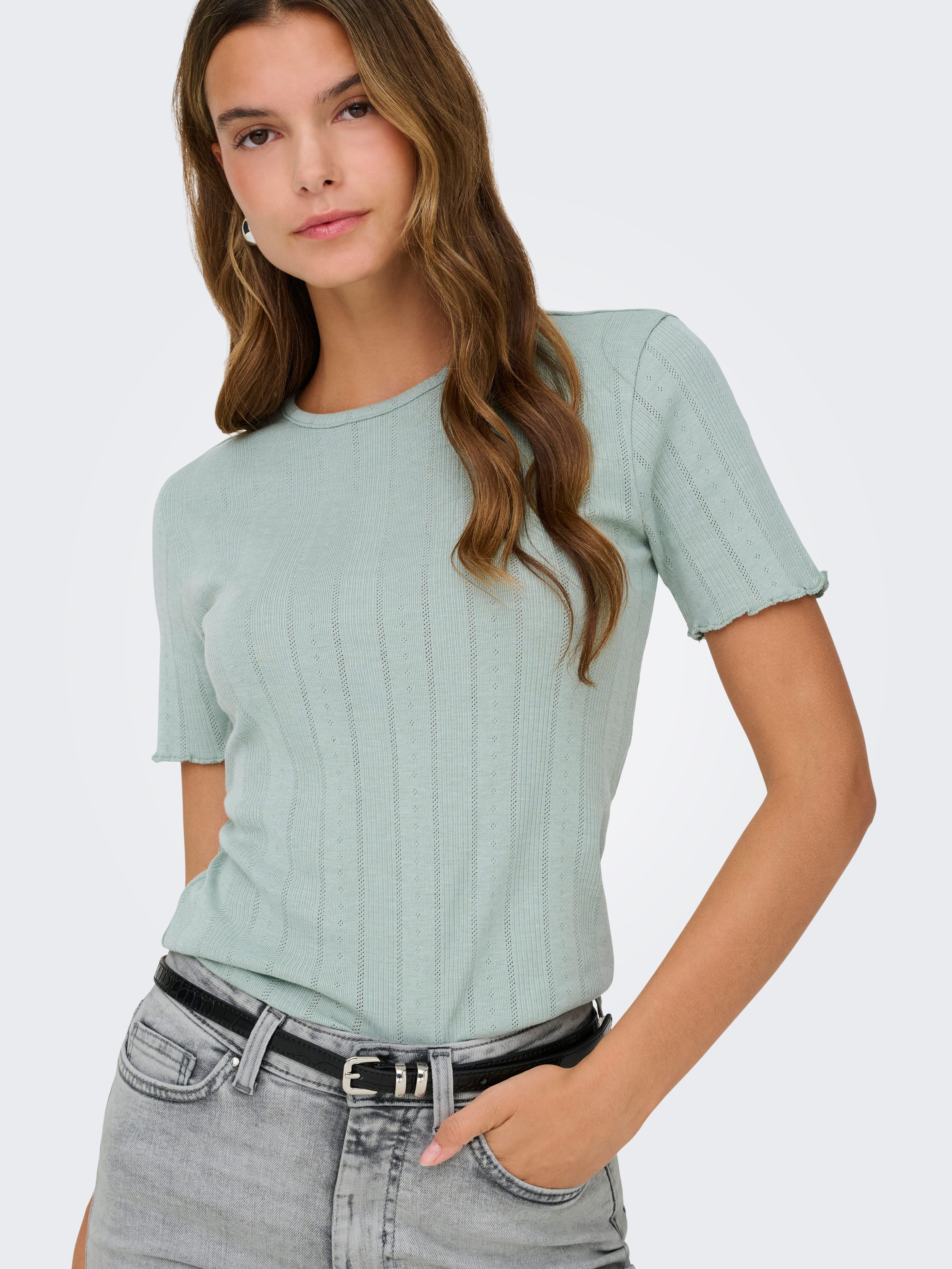 ONLY Kurzarmshirt ONLTENNA O-NECK S/S TOP JRS NOOS günstig online kaufen
