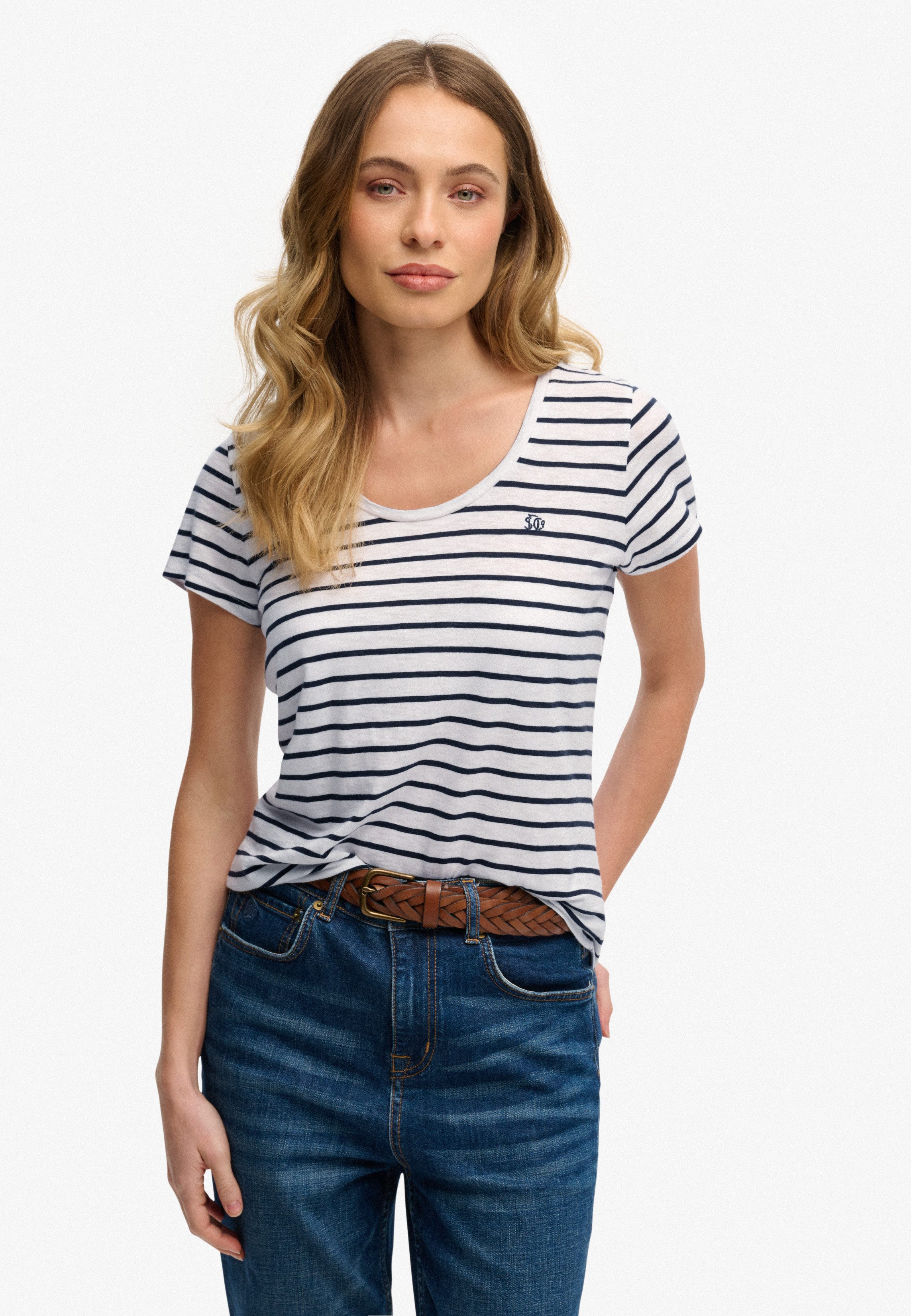 Superdry T-Shirt STUDIOS SCOOP NECK TEE
