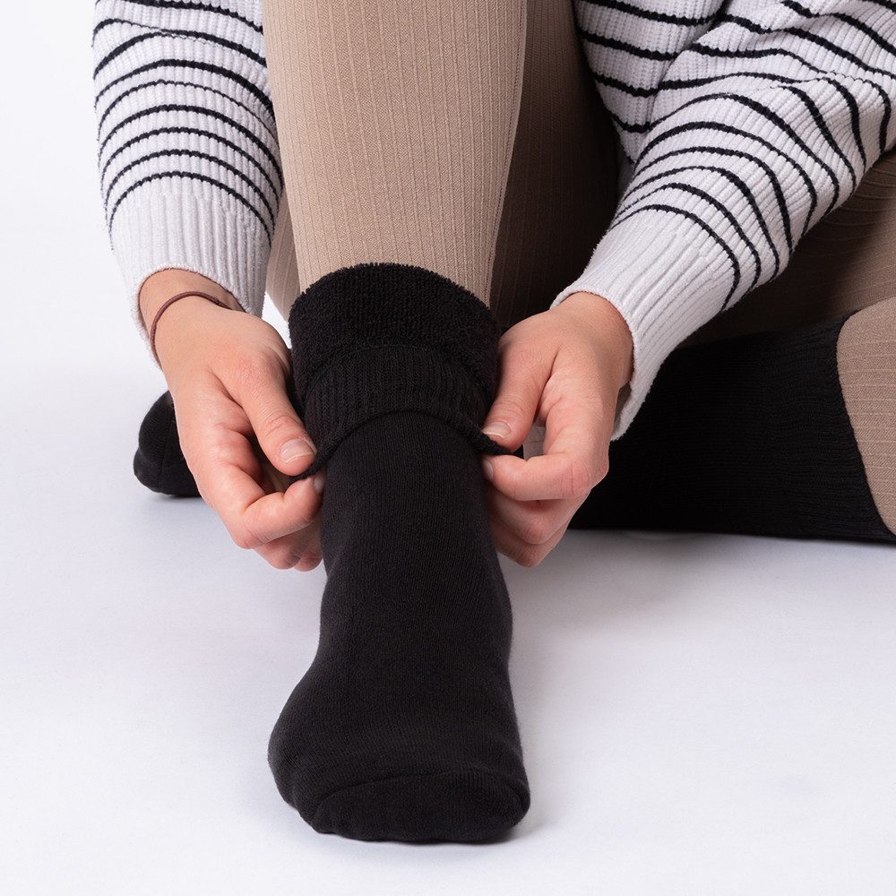 OCCULTO Kuschelsocken Damen Warme Kuschelsocken 6er Pack (Modell: Smilla) (6-Paar)