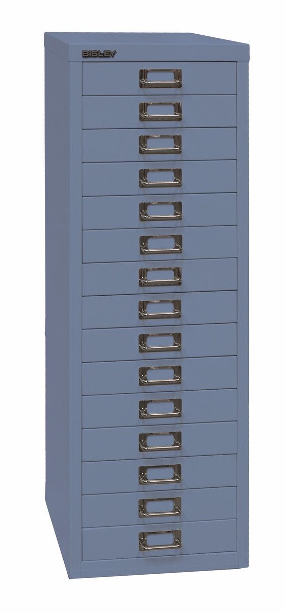 Bisley Aktenschrank MultiDrawer Schubladenschrank in Blau - Maße: H 86 x B 28 x T 38 cm