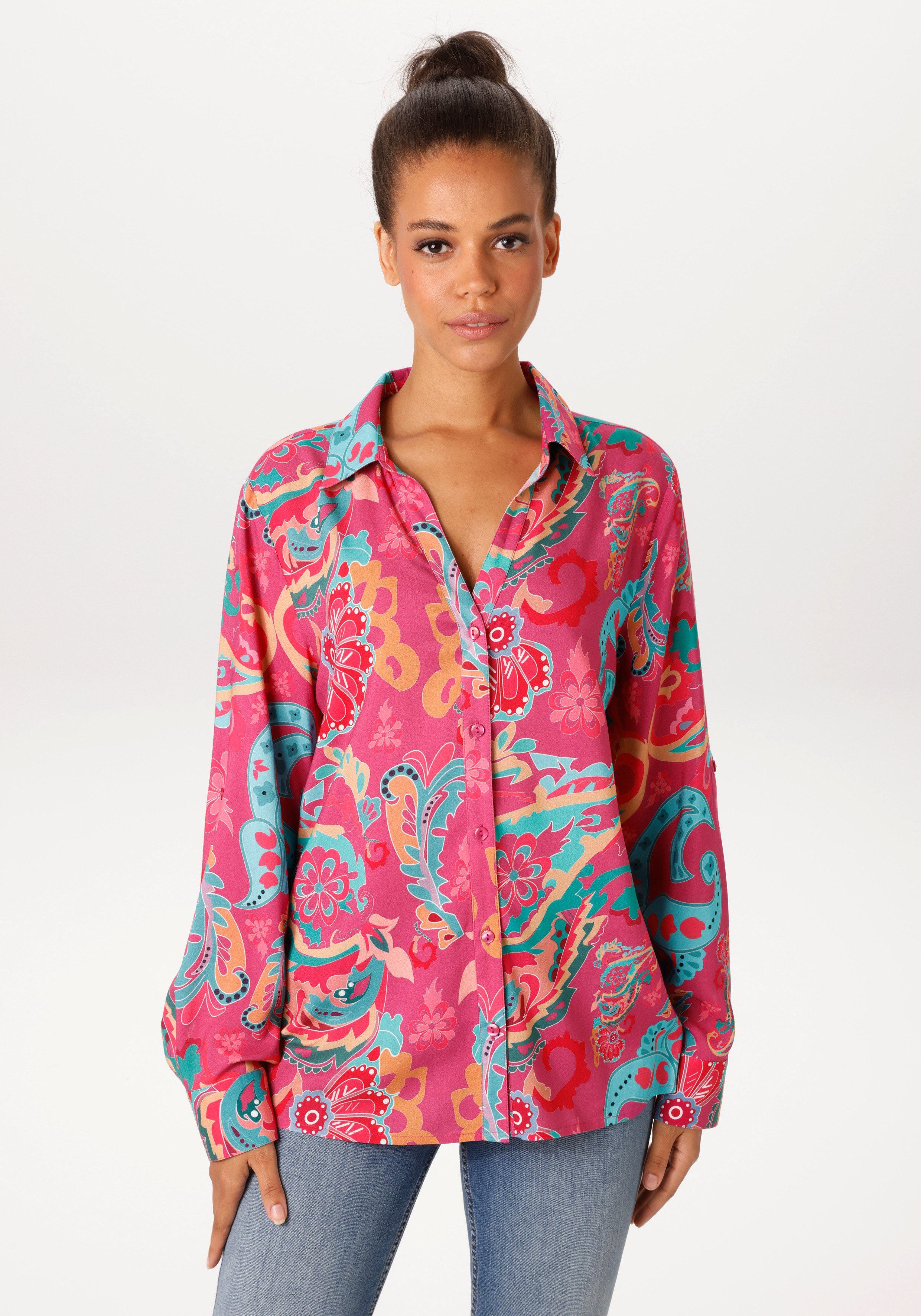 Aniston CASUAL Hemdbluse mit farbenfrohem, grafischen Druck - NEUE KOLLEKTION. € 39,99, (€ 39,99 pro 1 Stk).