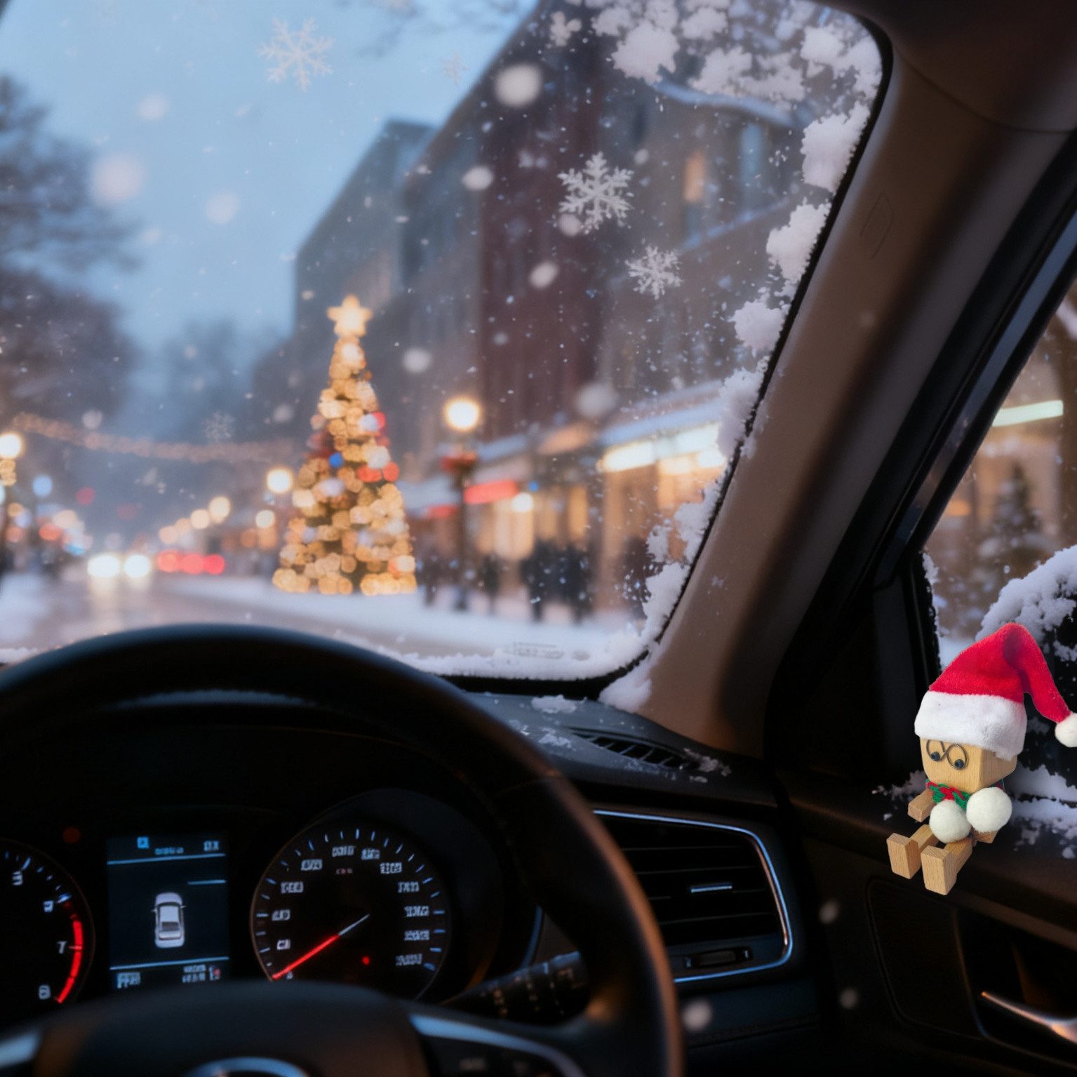 MODFU Dekofigur Holzfigur Auto Deko Schreibtisch- und Armaturenbrett-Dekora günstig online kaufen