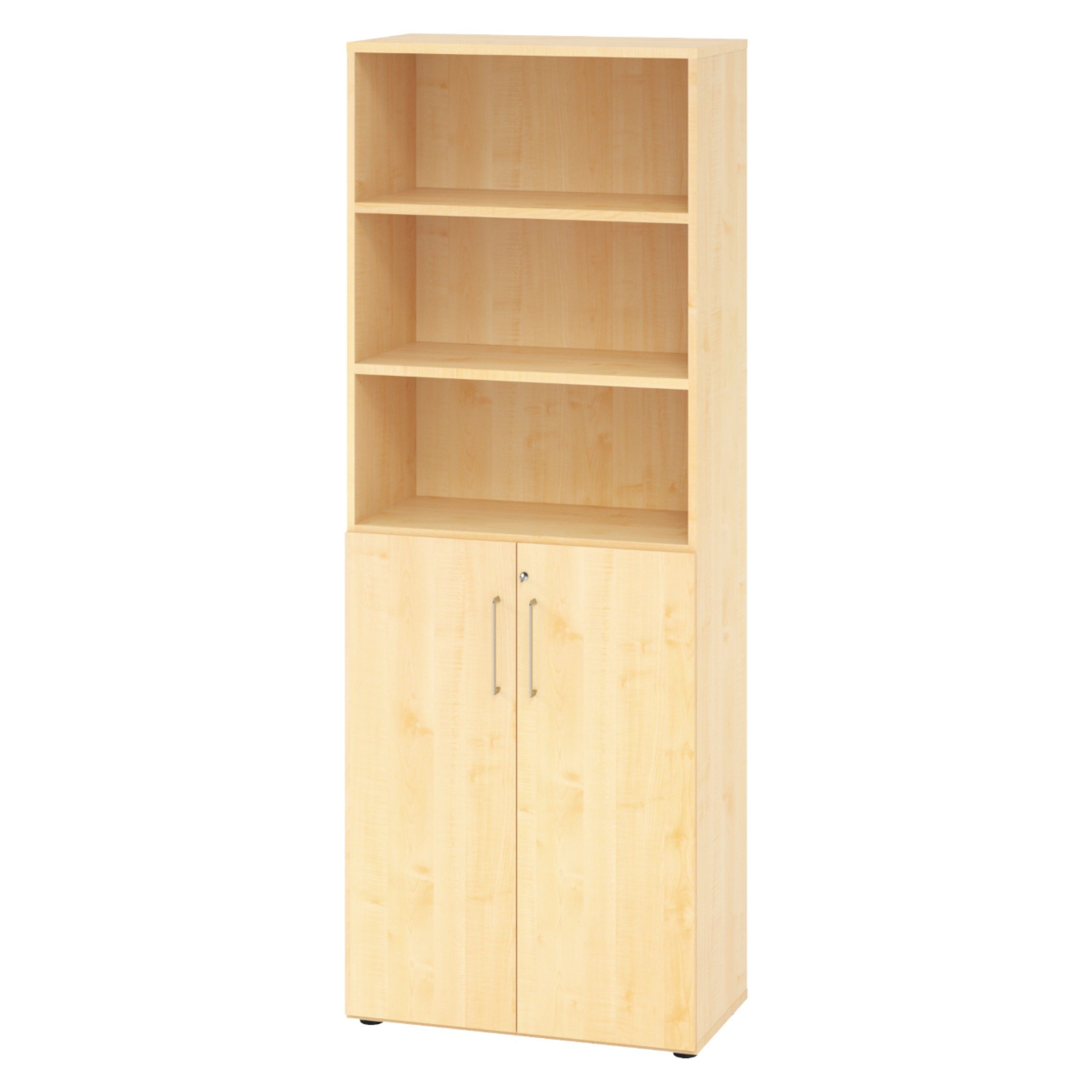 bümö Aktenschrank smart Kombischrank - 3 plus 3 Ordnerhöhen Dekor: Ahorn