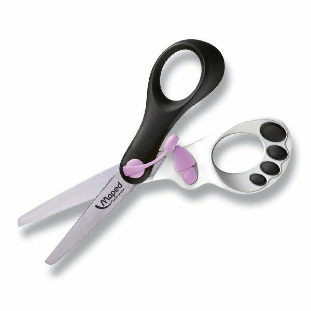 MAPED Papierscheren Kinderschere Koopy schwarz-weiß 13,0 cm