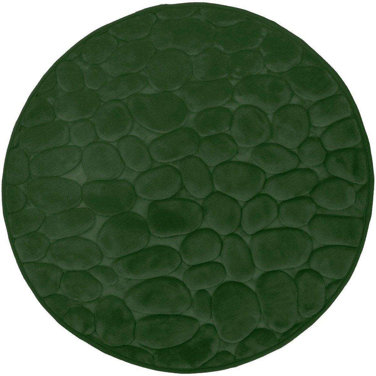 Euroshowers GmbH Badematte Memory Foam Bellarina Dunkelgrün Ø60 cm, Memory funktion, Rutschhemmende Beschichtung auf der Unterseite, 100% polyester, memory foam (stoppning), latex SBR, Rund, Memory funktion, Rutschhemmende Beschichtung auf der Unterseite