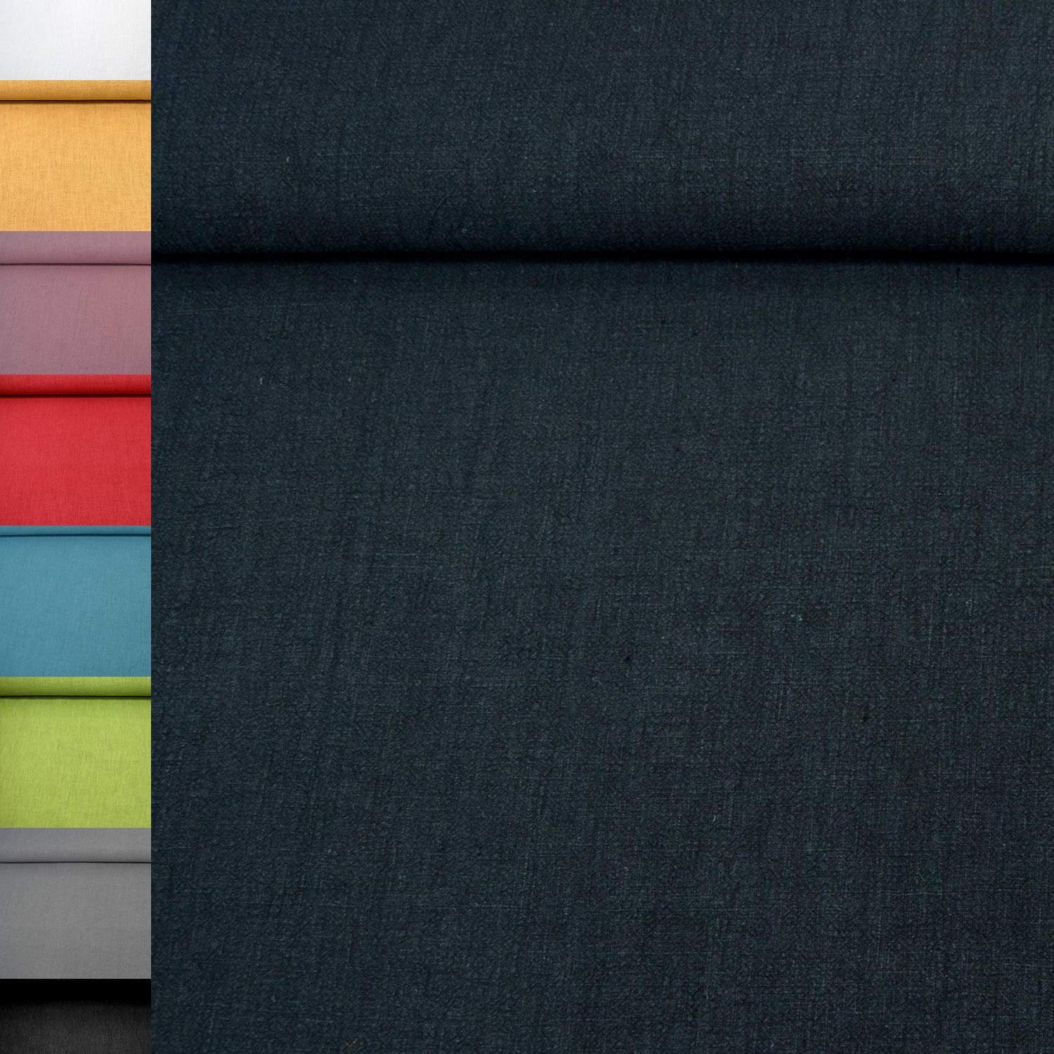 MAGAM-Stoffe Stoff "Helena", Bauern-Leinenstoff aus 100% Leinen ÖKO-TEX Meterware ab 50cm