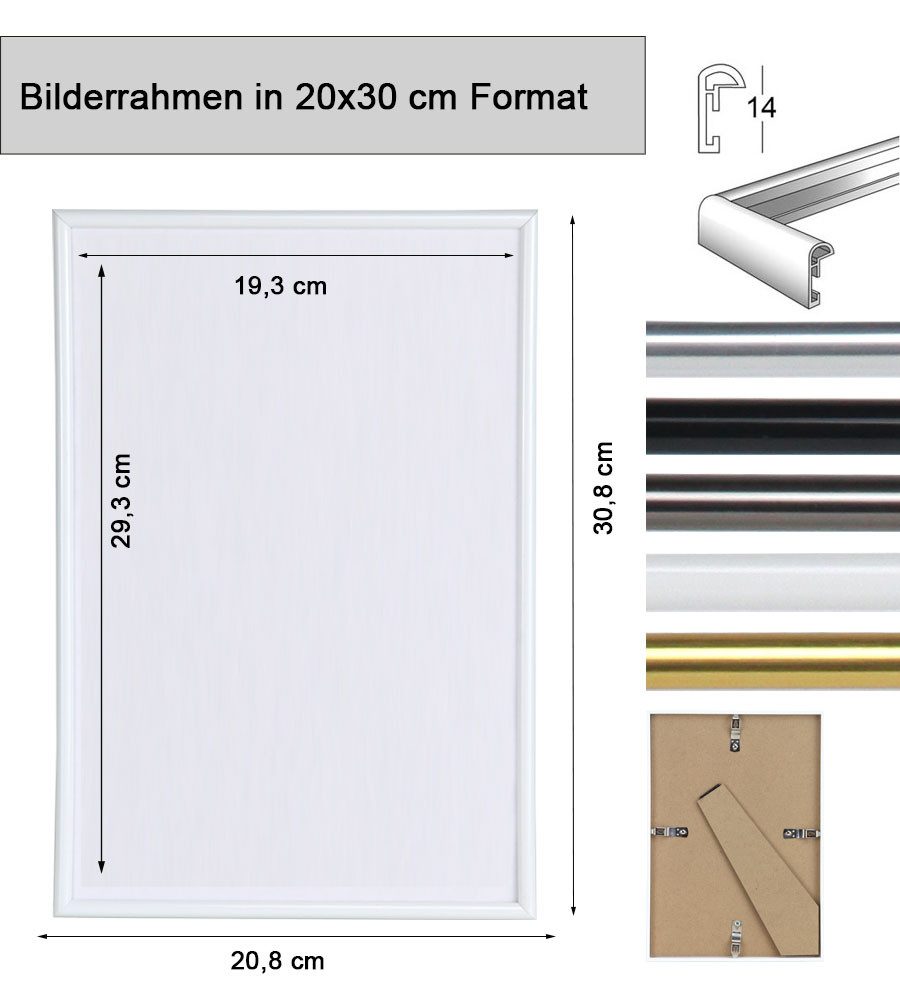 IDEAL TREND Bilderrahmen Photo Style Kunststoff Bilderrahmen Fotorahmen Wanddeko Collage Foto P, für 1 Bilder (1 St), Kunststoff Bilderrahmen mit Papiereinleger – Bild 5 von 5