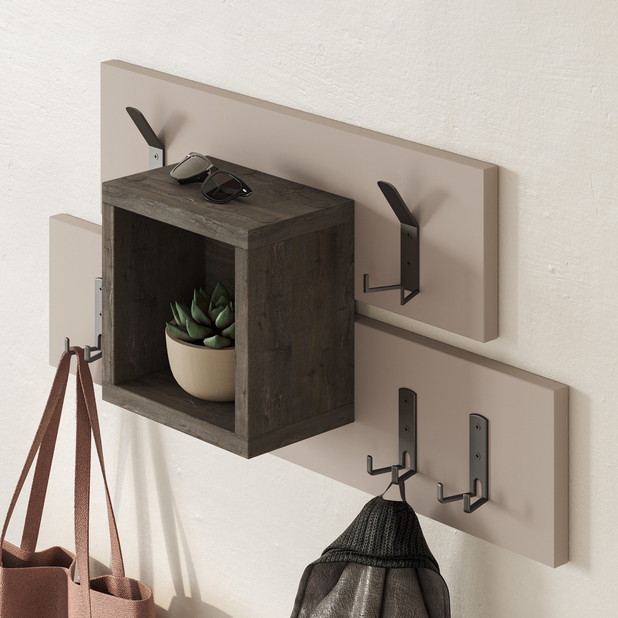 Decortie Wandgarderobe Lumina, 68 x 14.80 x 32cm