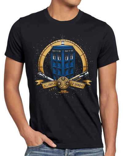 style3 Print-Shirt Herren T-Shirt Who Geronimo doktor dalek dr. Doctor tardis time police box space